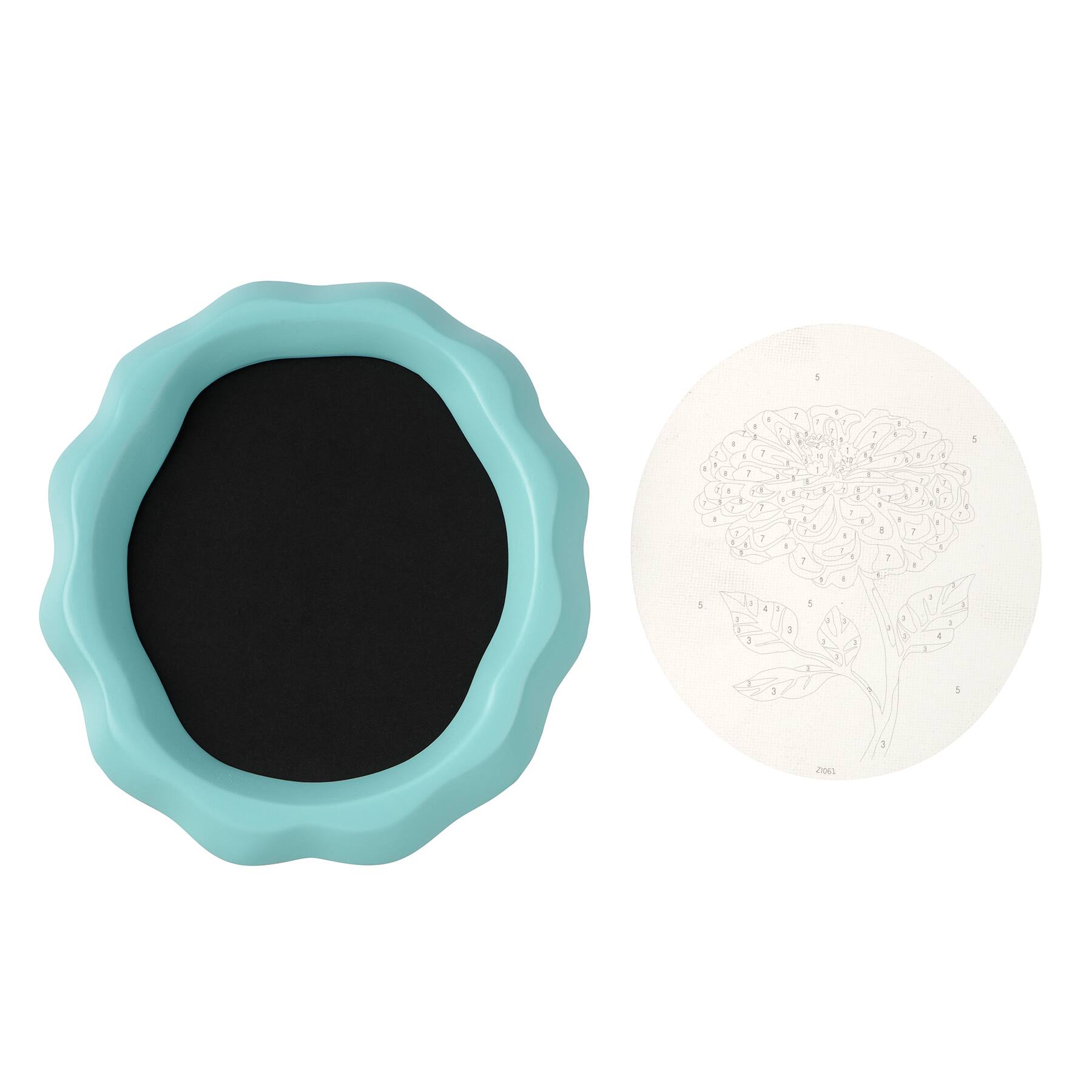 Zinnia Paint-by-Number Framed Mini KIt by Artist's Loft®