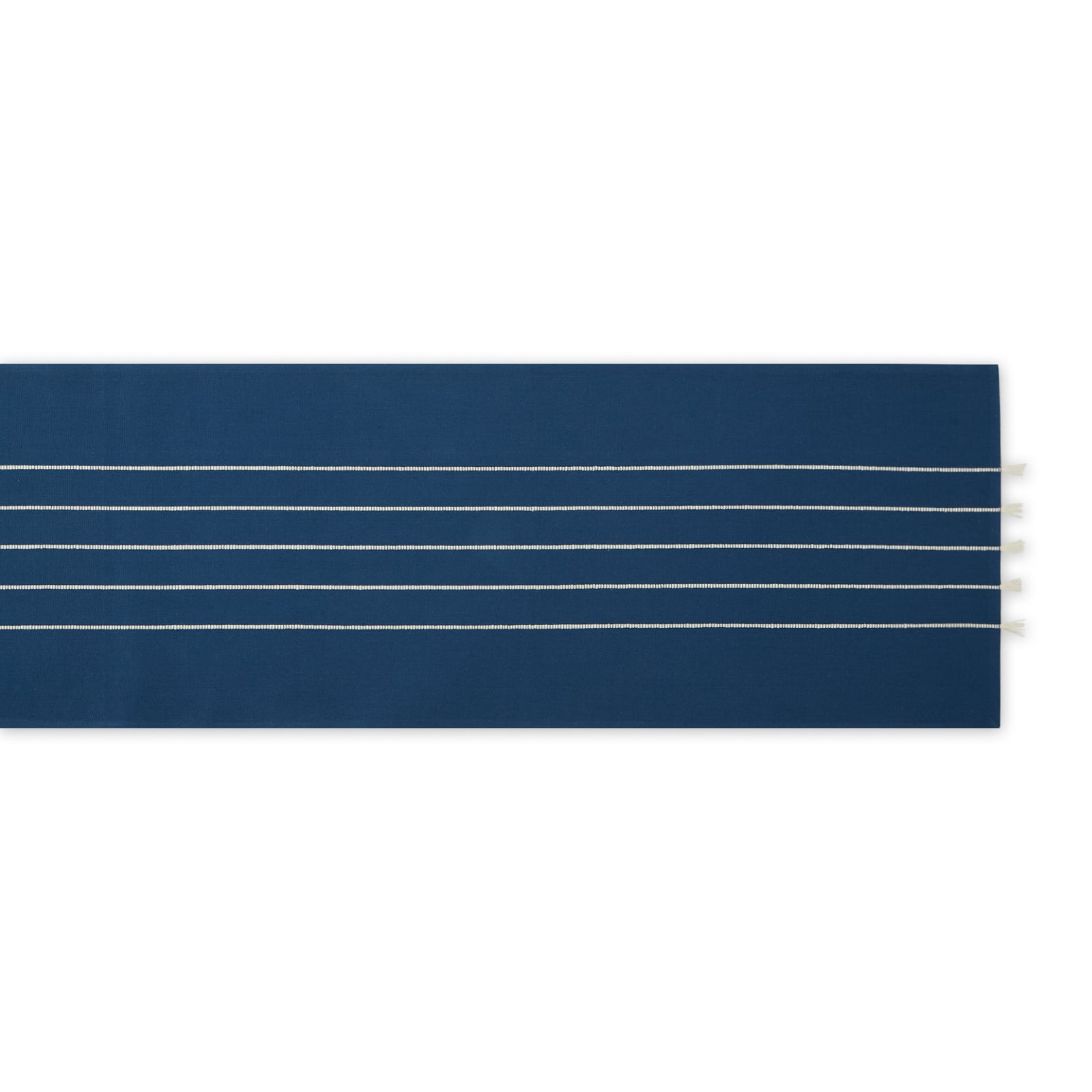 DII&#xAE; 72&#x22; Striped Tassel Table Runner