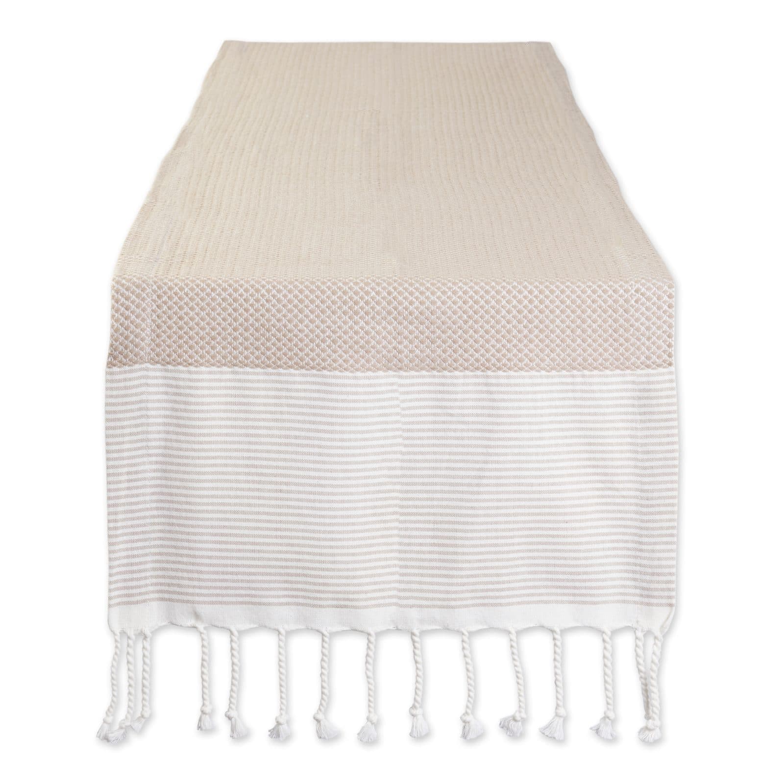 DII® 108" Stone Bordered Dobby Table Runner