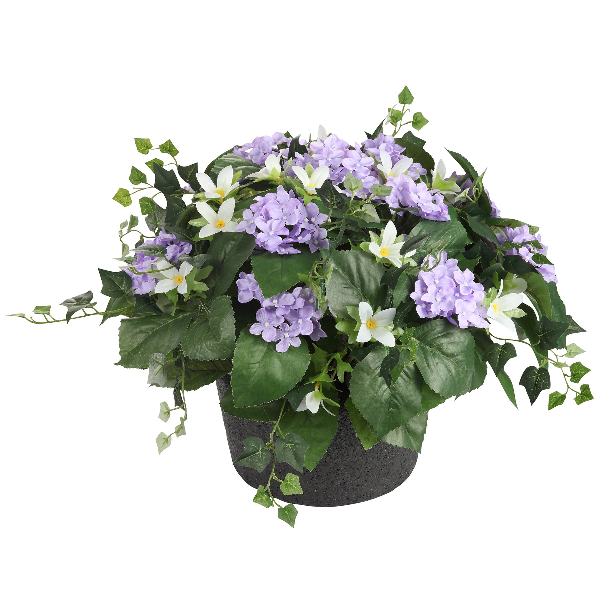 Haute Decor 22" Purple Wild Hydrangea Urn Filler with Adjustable Height