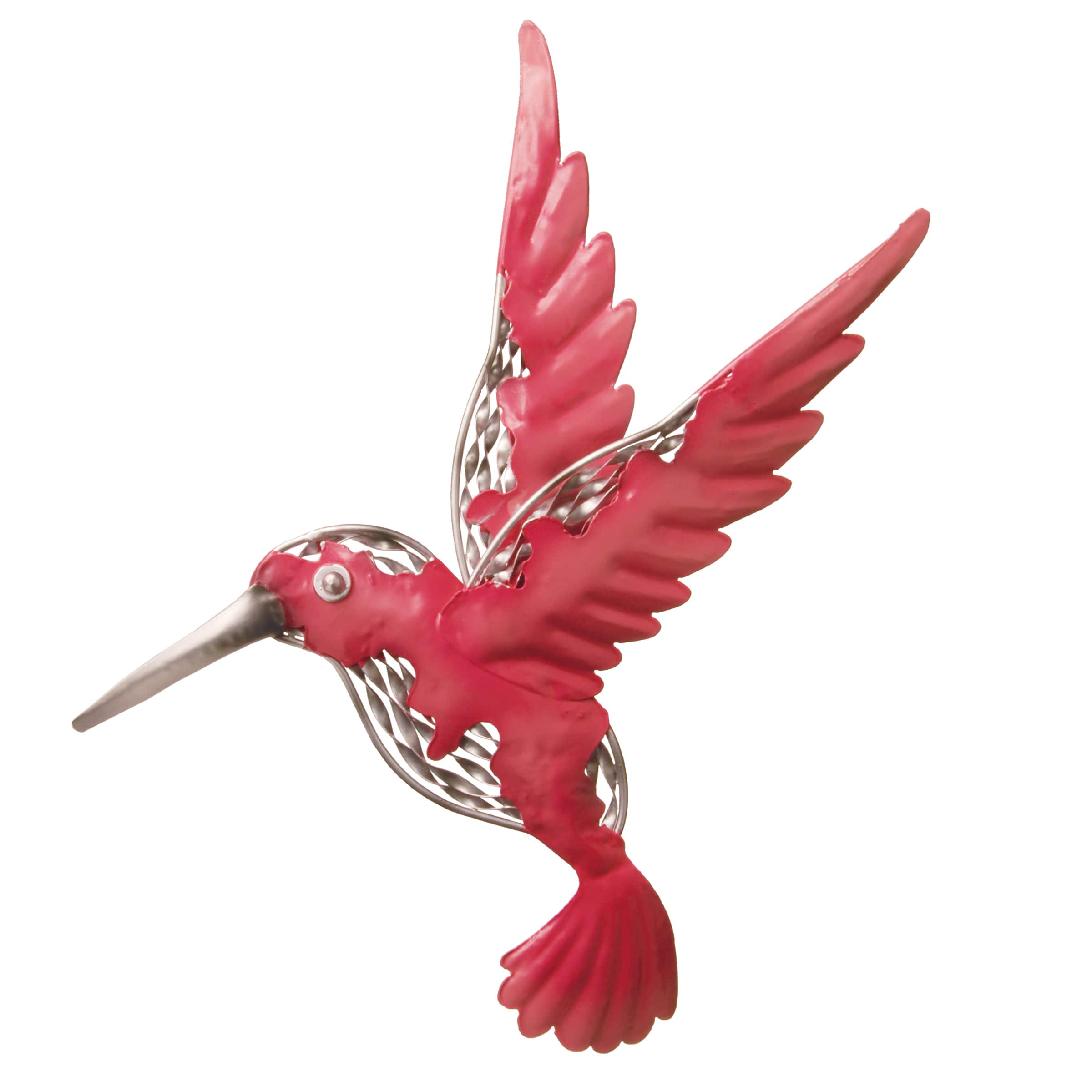 16" Pink Bird Wall Decoration