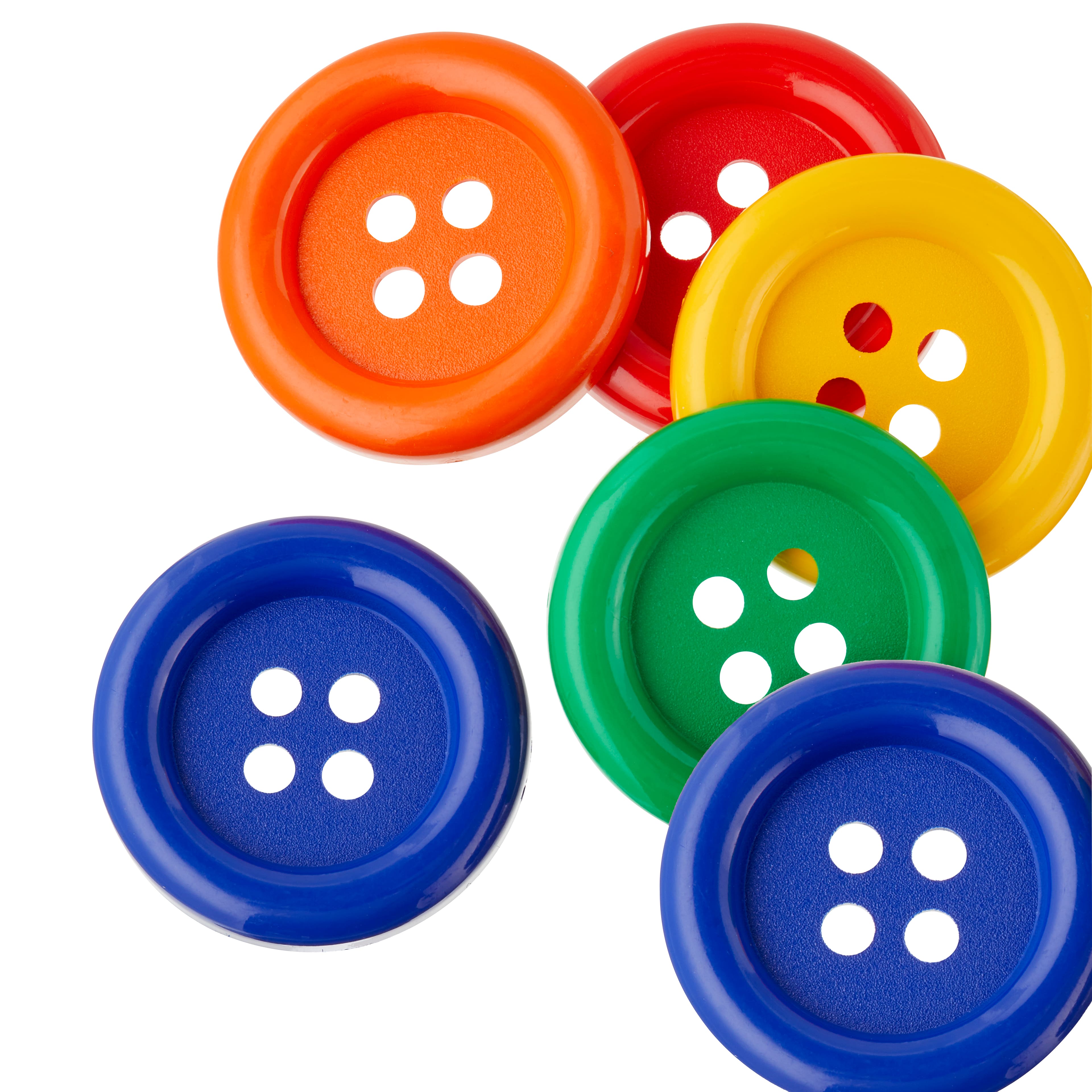 1.375&#x22; Primary Buttons, 6ct. by Loops &#x26; Threads&#x2122;