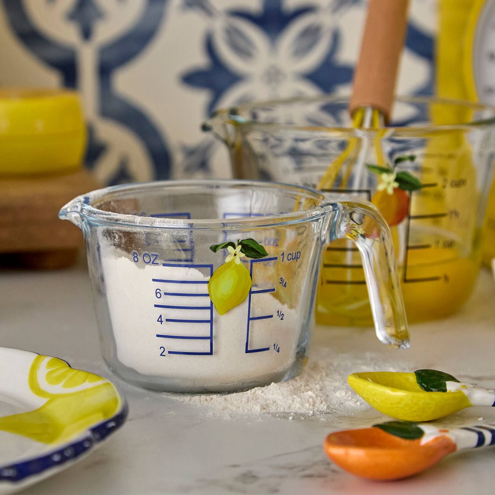 1-cup Lemon Decal Glass Measuring Cup by Ashland®