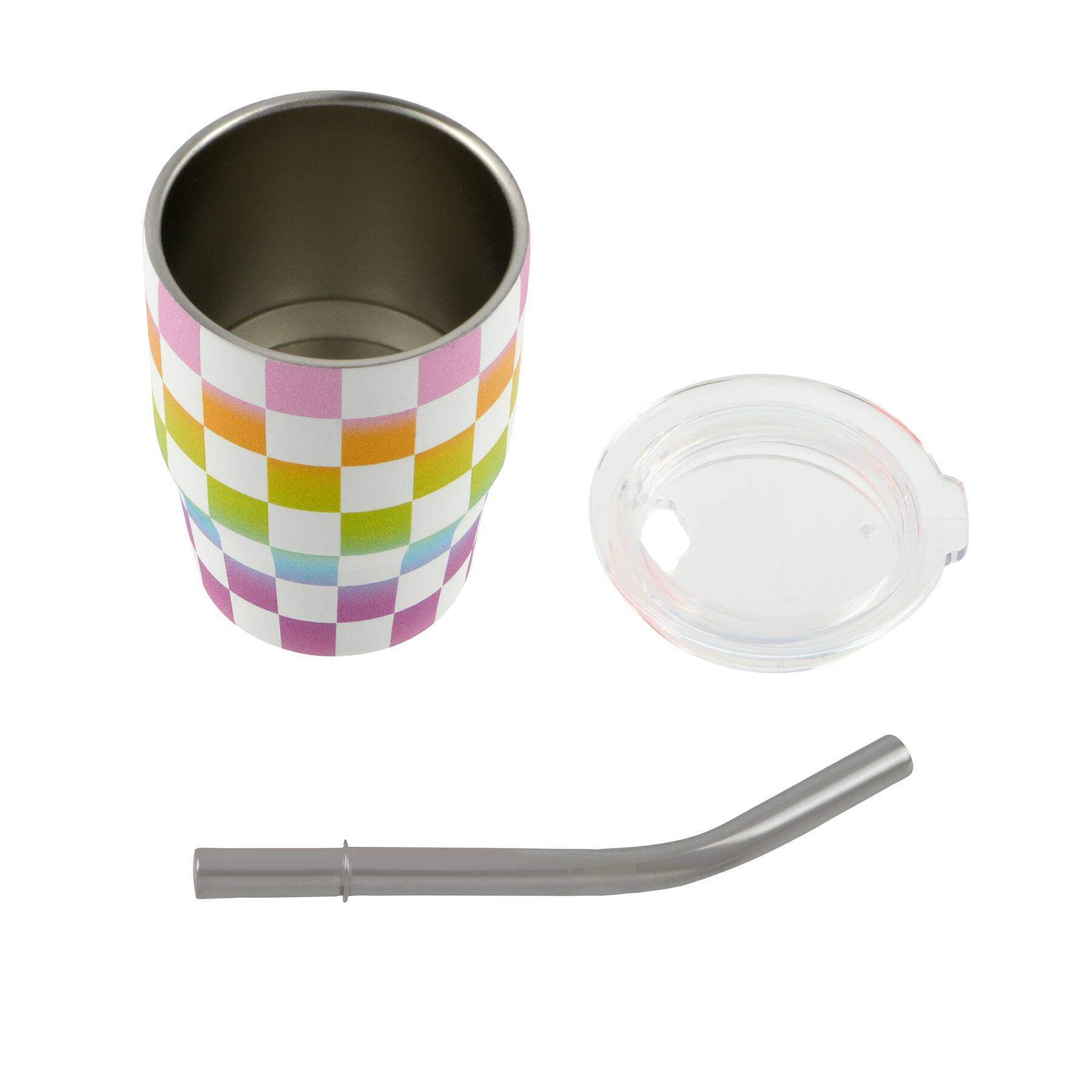 3oz. Mini Check Stainless Steel Insulated Tumbler by Ashland&#xAE;