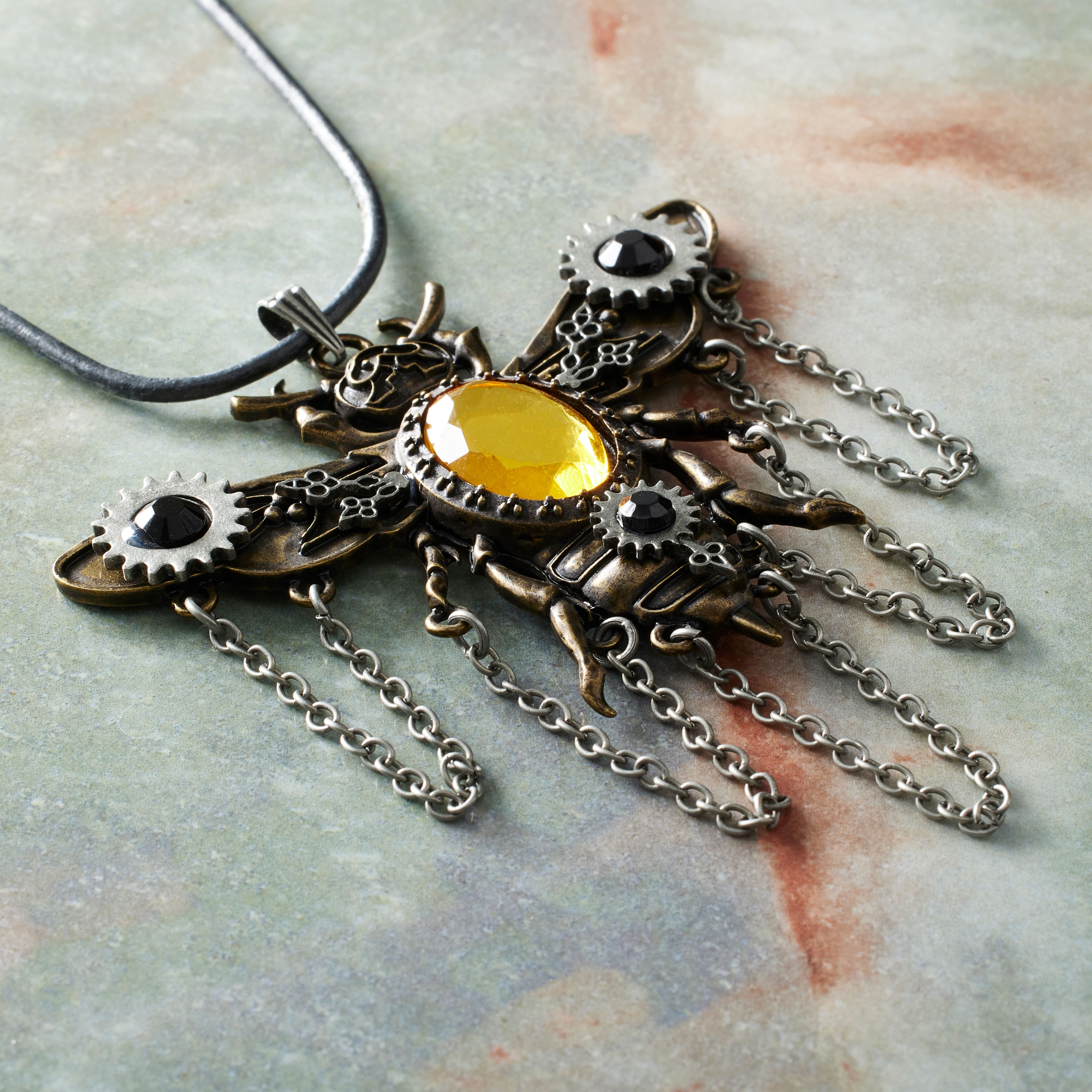 12 Pack: Found Objects Bee Pendant by Bead Landing™