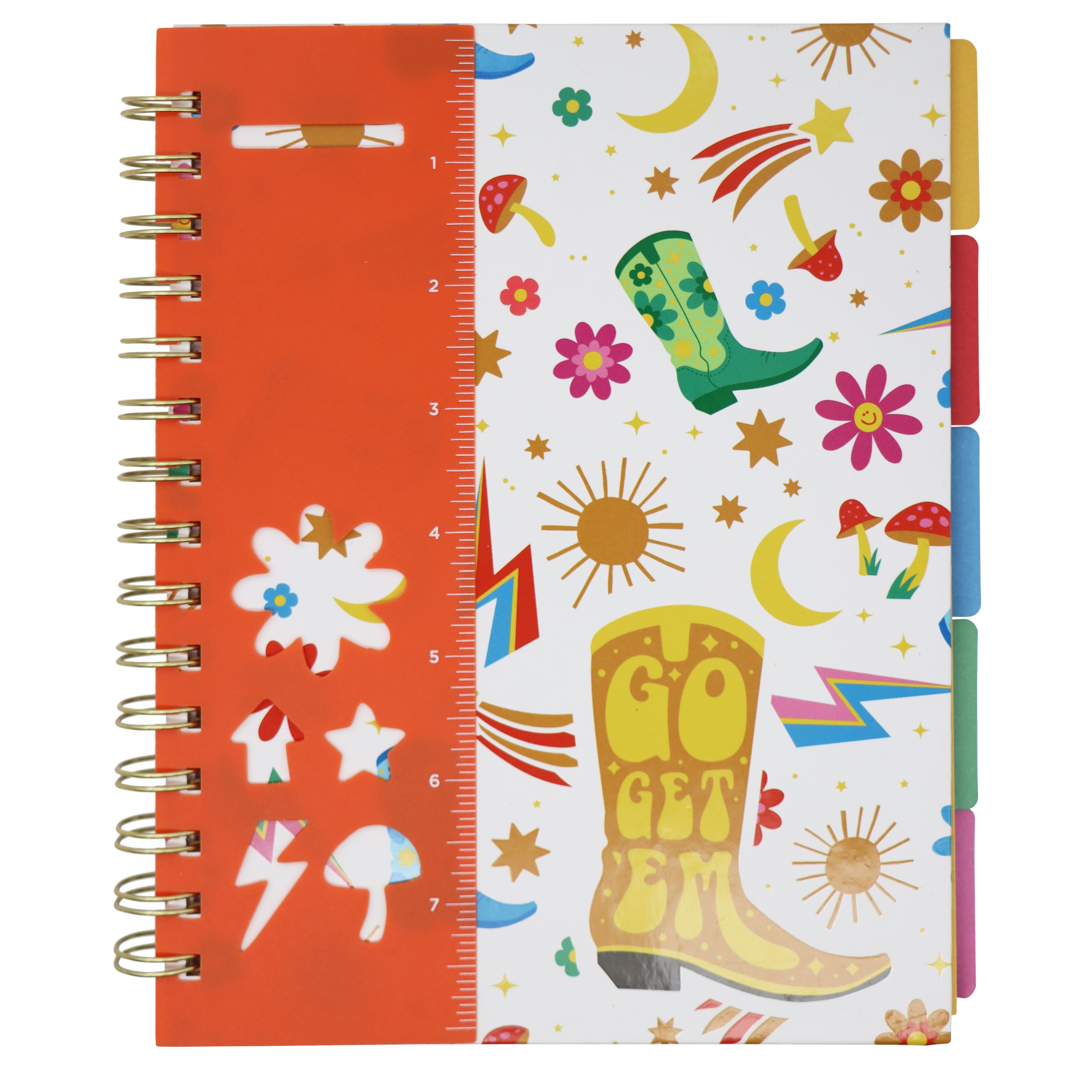 6.25&#x22; x 8.26&#x22; Cowgirl Boots Spiral Journal by Fab Finds