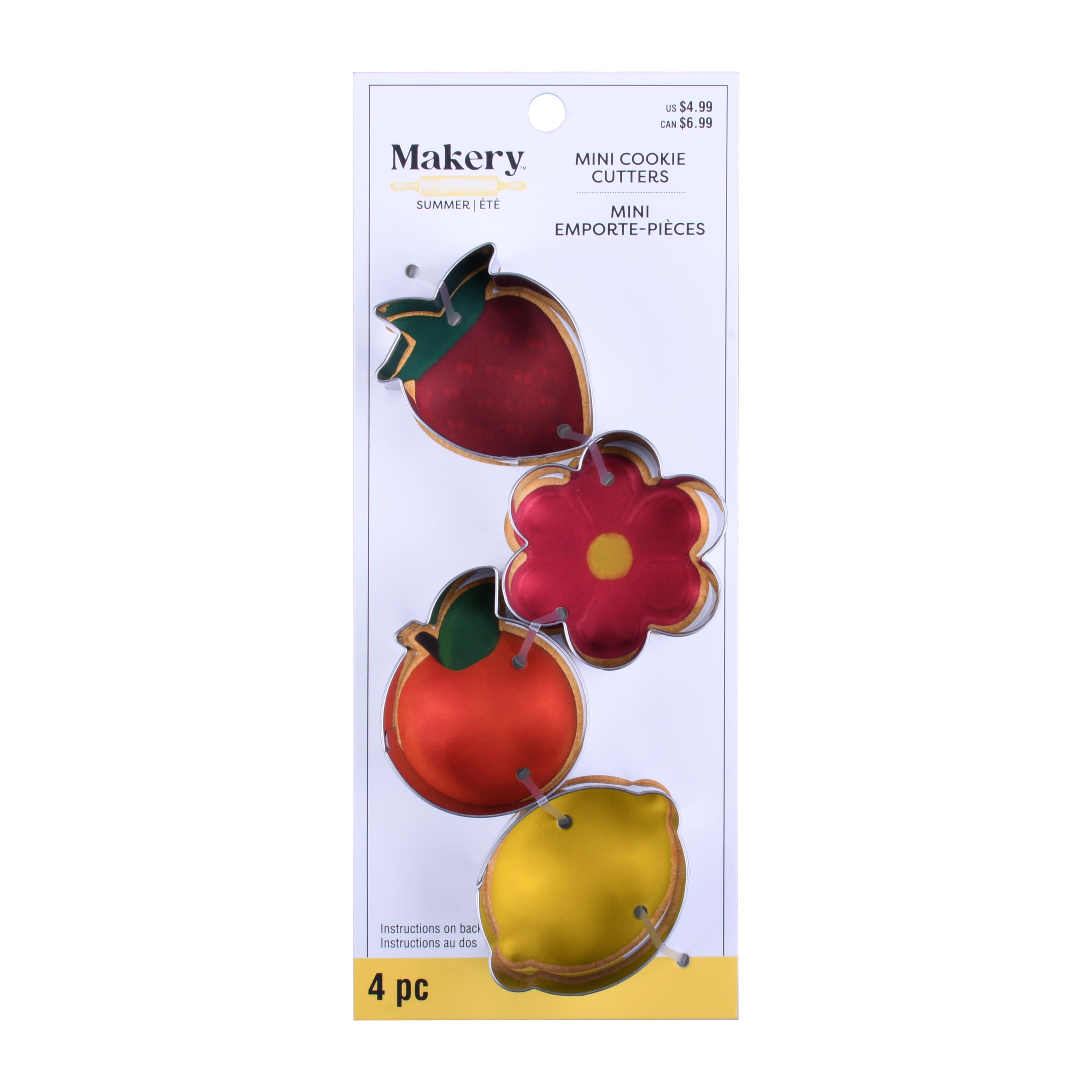 Mini Fruit-Shaped Cookie Cutter Set by Makery&#x2122;