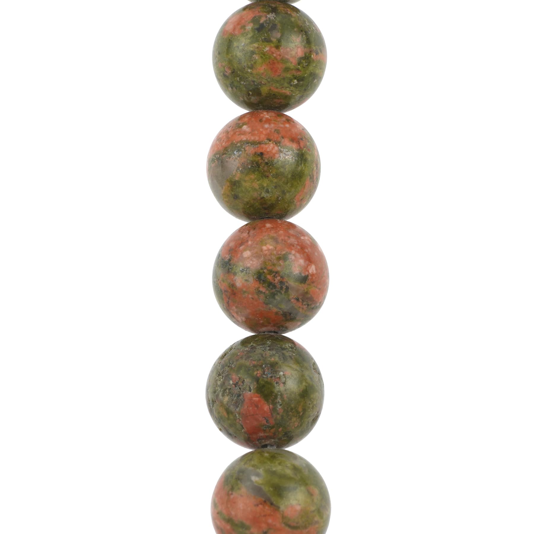 12 Pack: Unakite Round Beads, 10mm by Bead Landing™