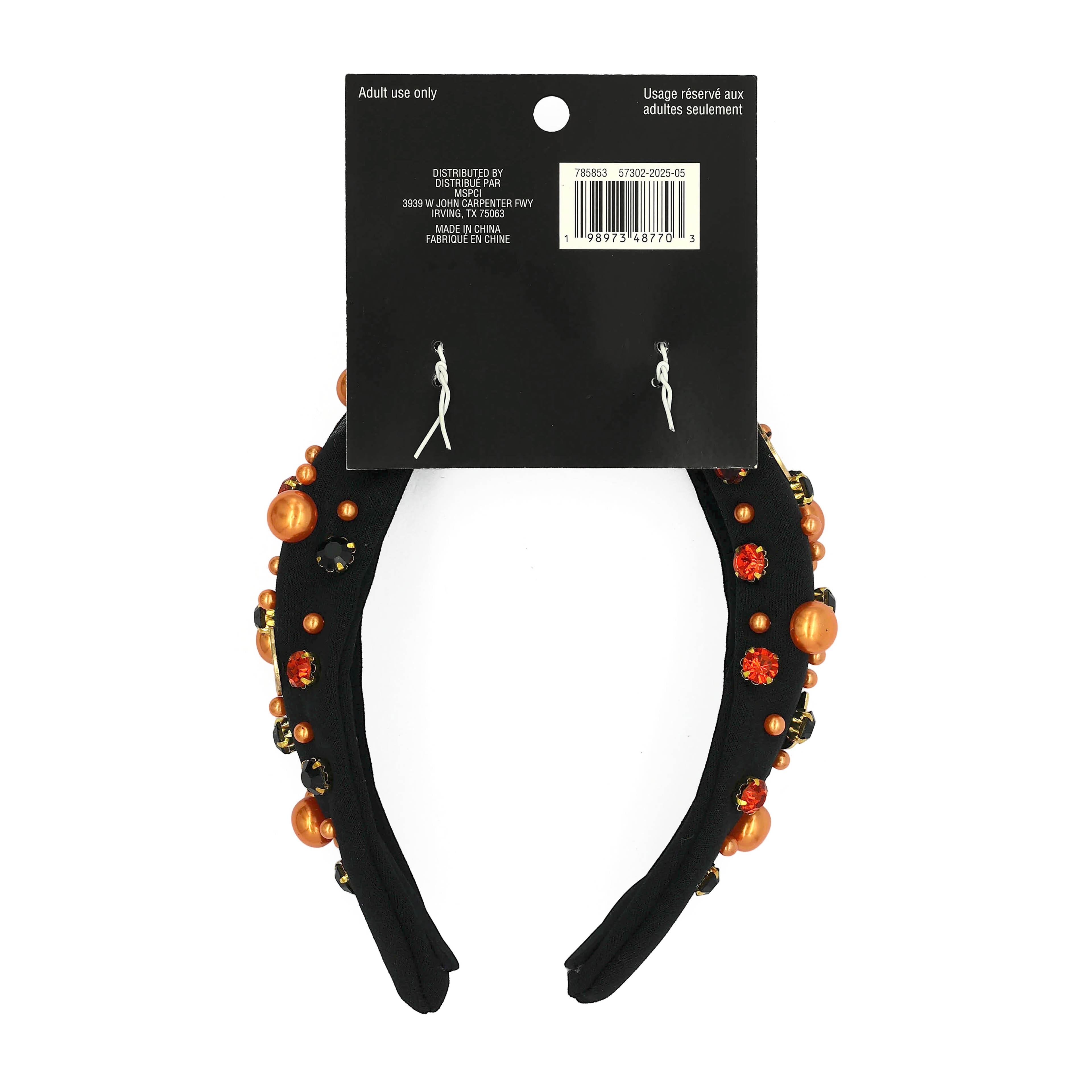 Orange &#x26; Black Jack-o&#x27;-Lantern Headband by Celebrate It&#x2122;