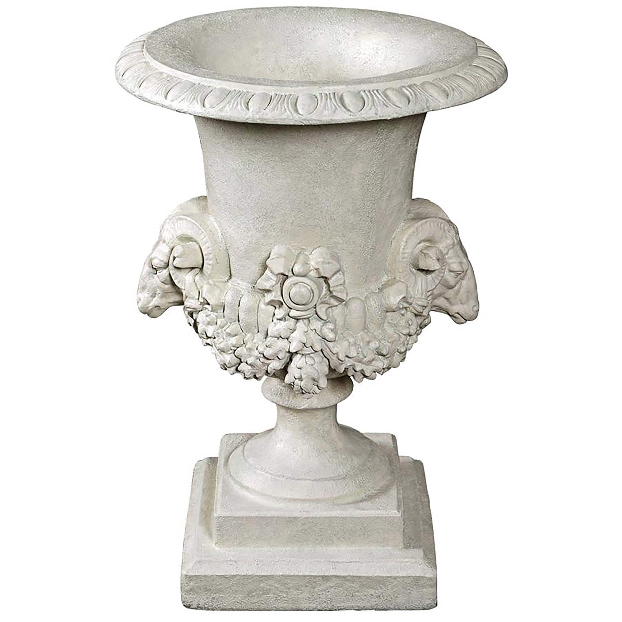 Design Toscano&#xAE; 28&#x22; Hermes Ram&#x27;s Head Garden Urn