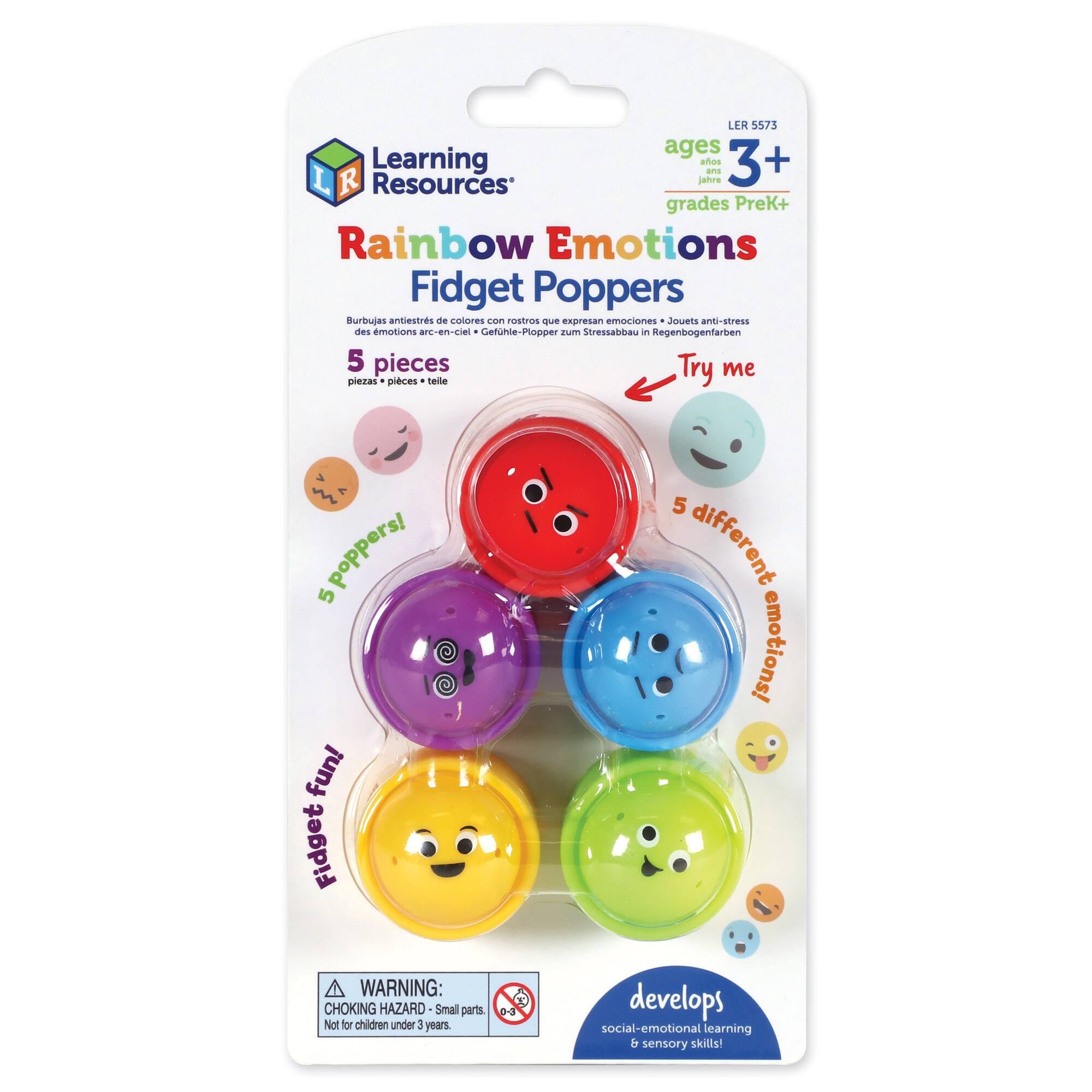 Learning Resources Rainbow Emotion Poppers