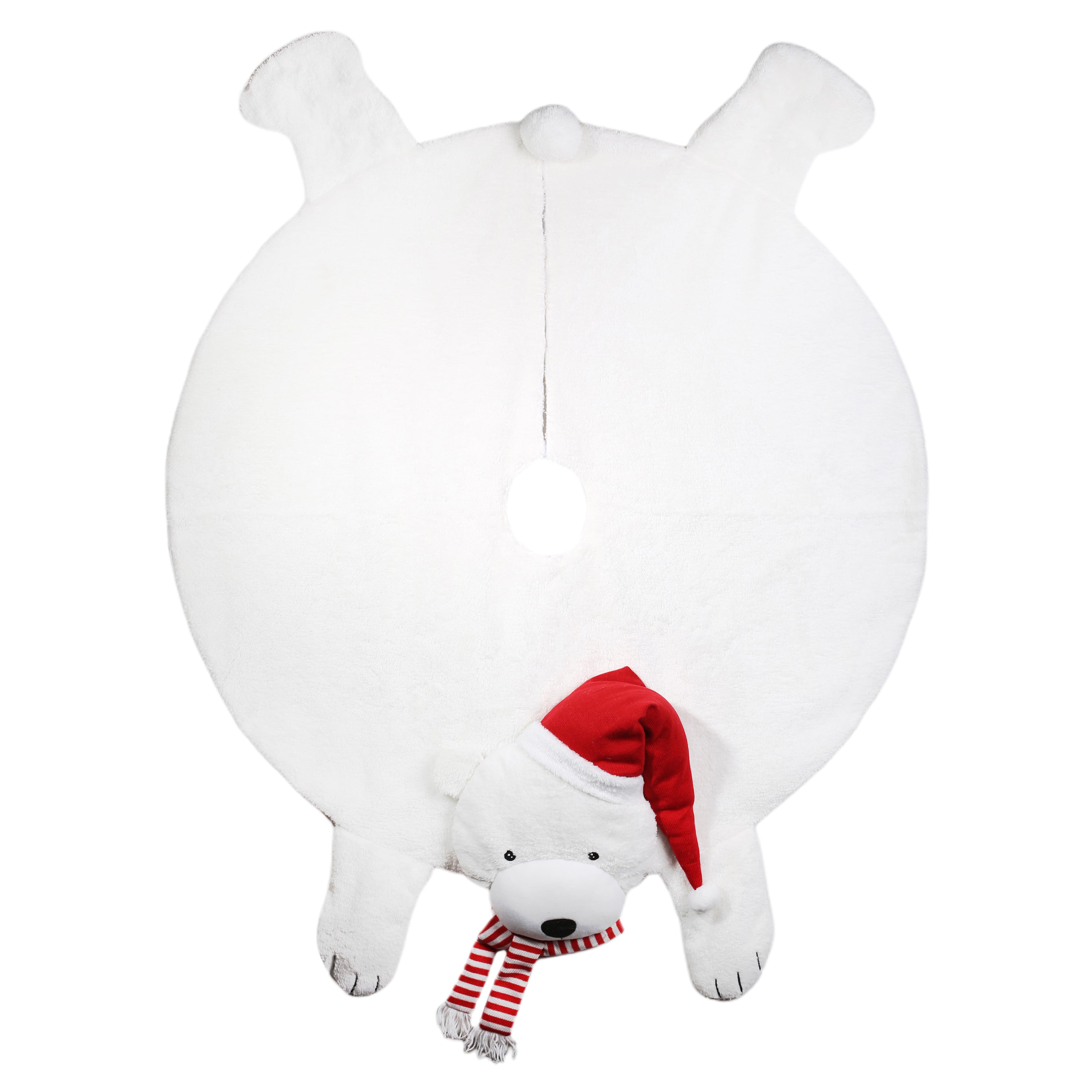 4.6ft. x 4ft. Polar Bear Tree Skirt by Ashland&#xAE;
