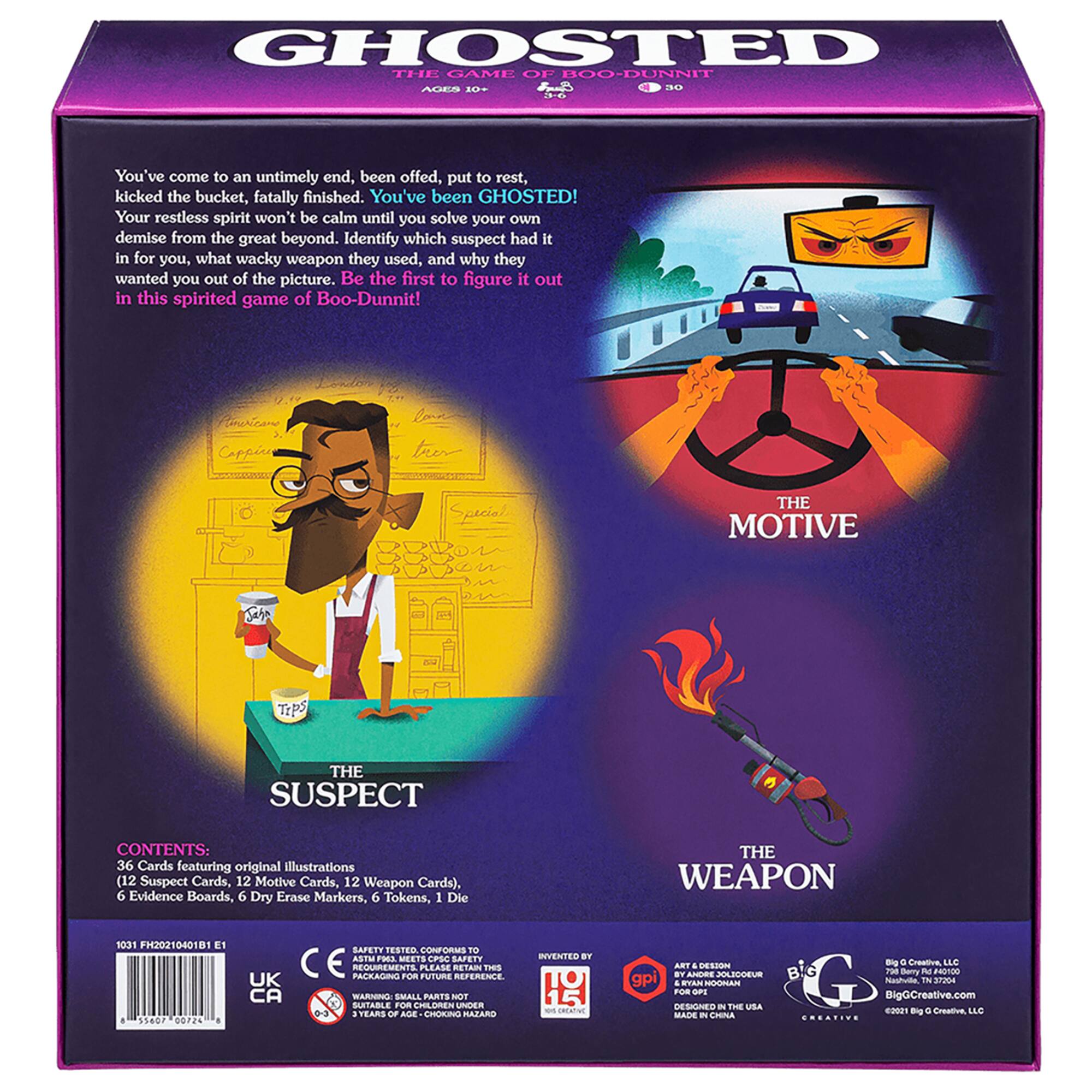 Big G Creative Ghosted Game