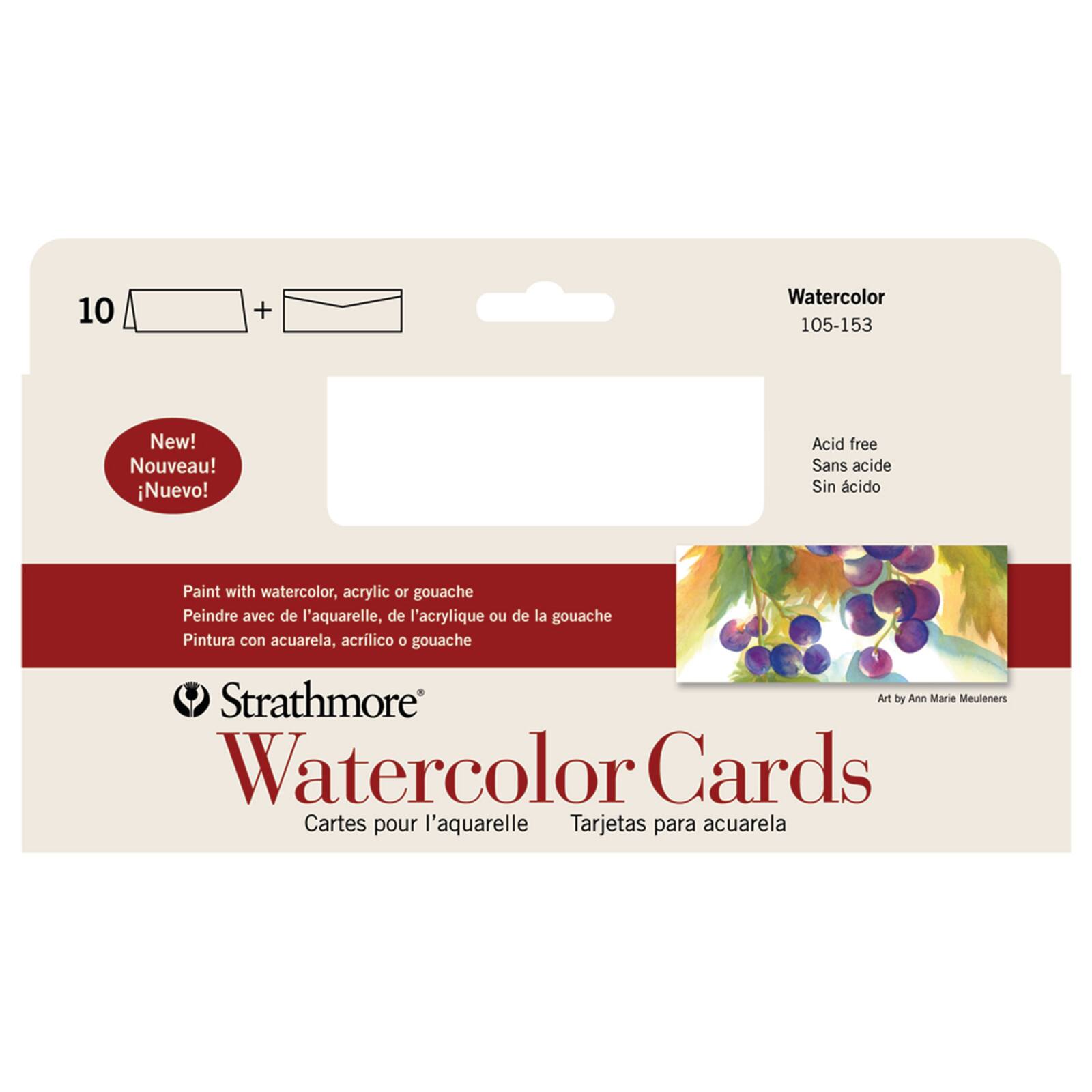 Strathmore® Watercolor Cards & Envelopes, 3.875" x 9" Michaels