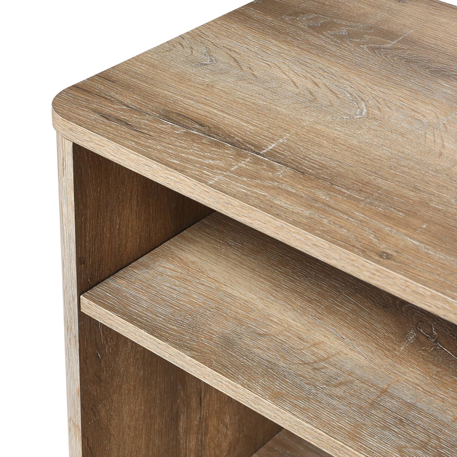 Hello Honey&#xAE; Coastal Oak End Table with Storage