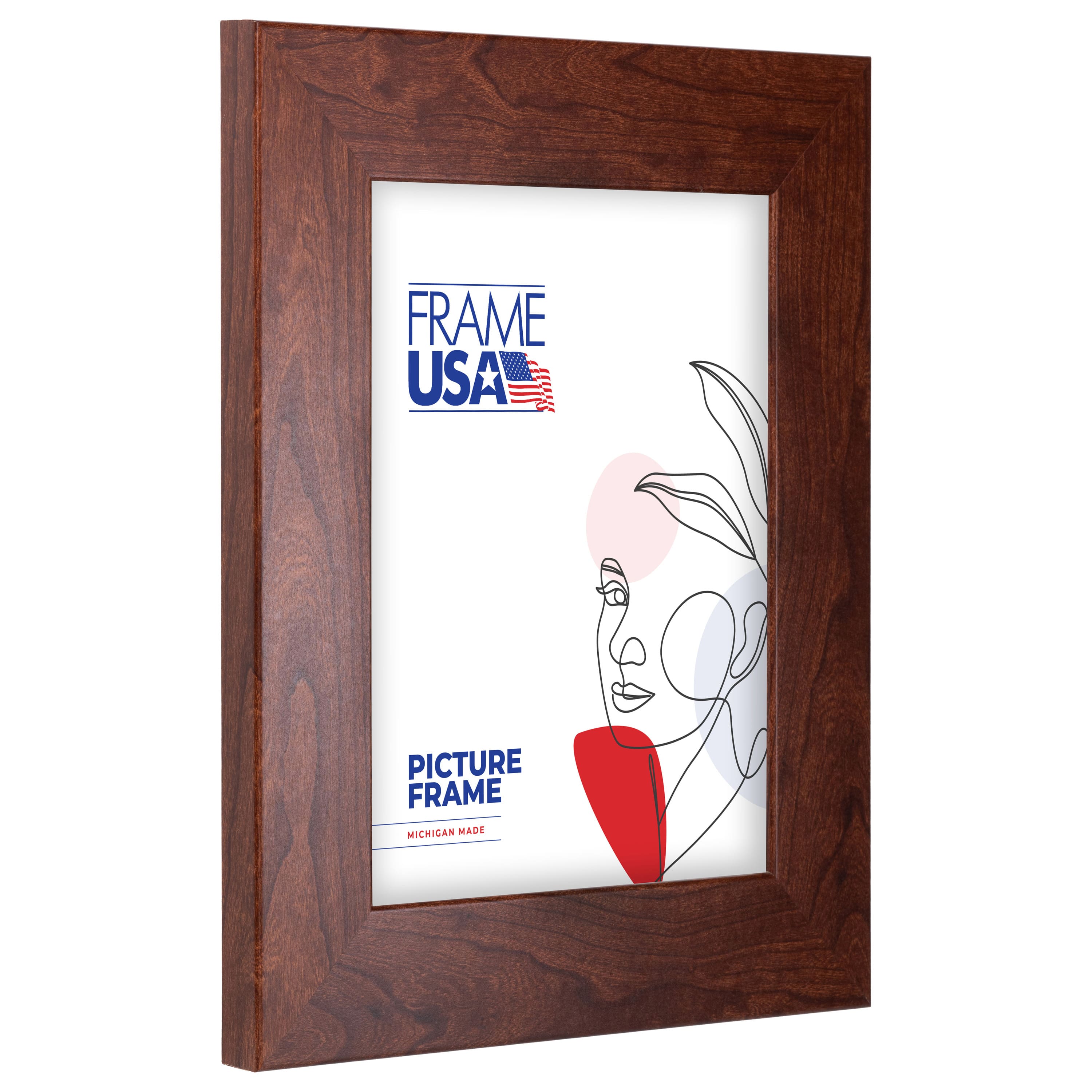 Frame USA Corporate Wide Canadian Walnut Single Image Picture Frame