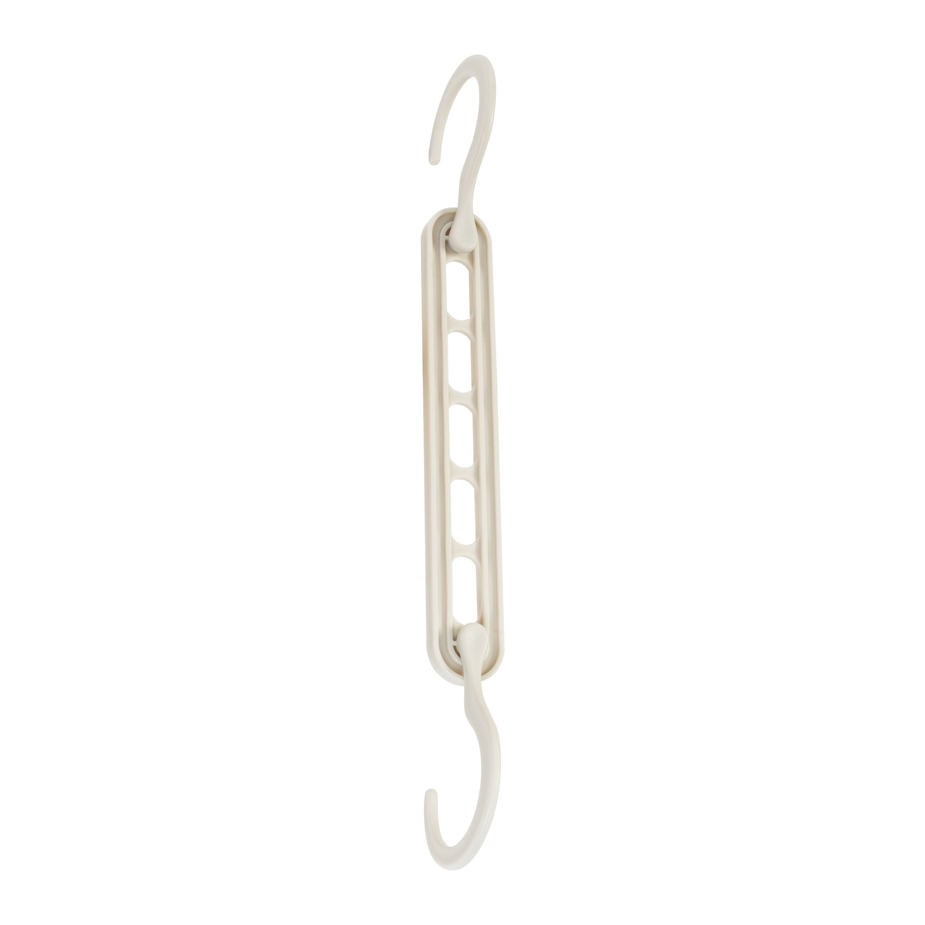 Honey Can Do 9" White Cascading Collapsible Plastic Hangers, 20ct.