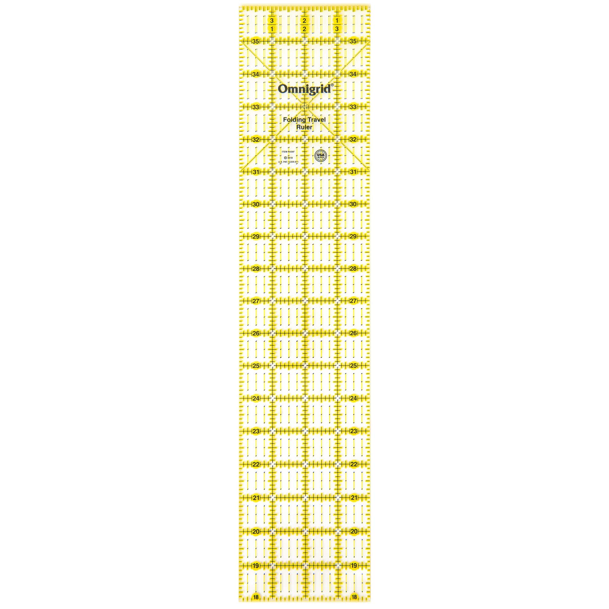 Omnigrid® 4" x 36" Rectangle Folding Quilting & Sewing Ruler