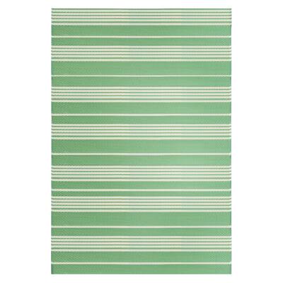 Green & White Striped Outdoor Area Rug, 4ft. x 6ft. | Michaels