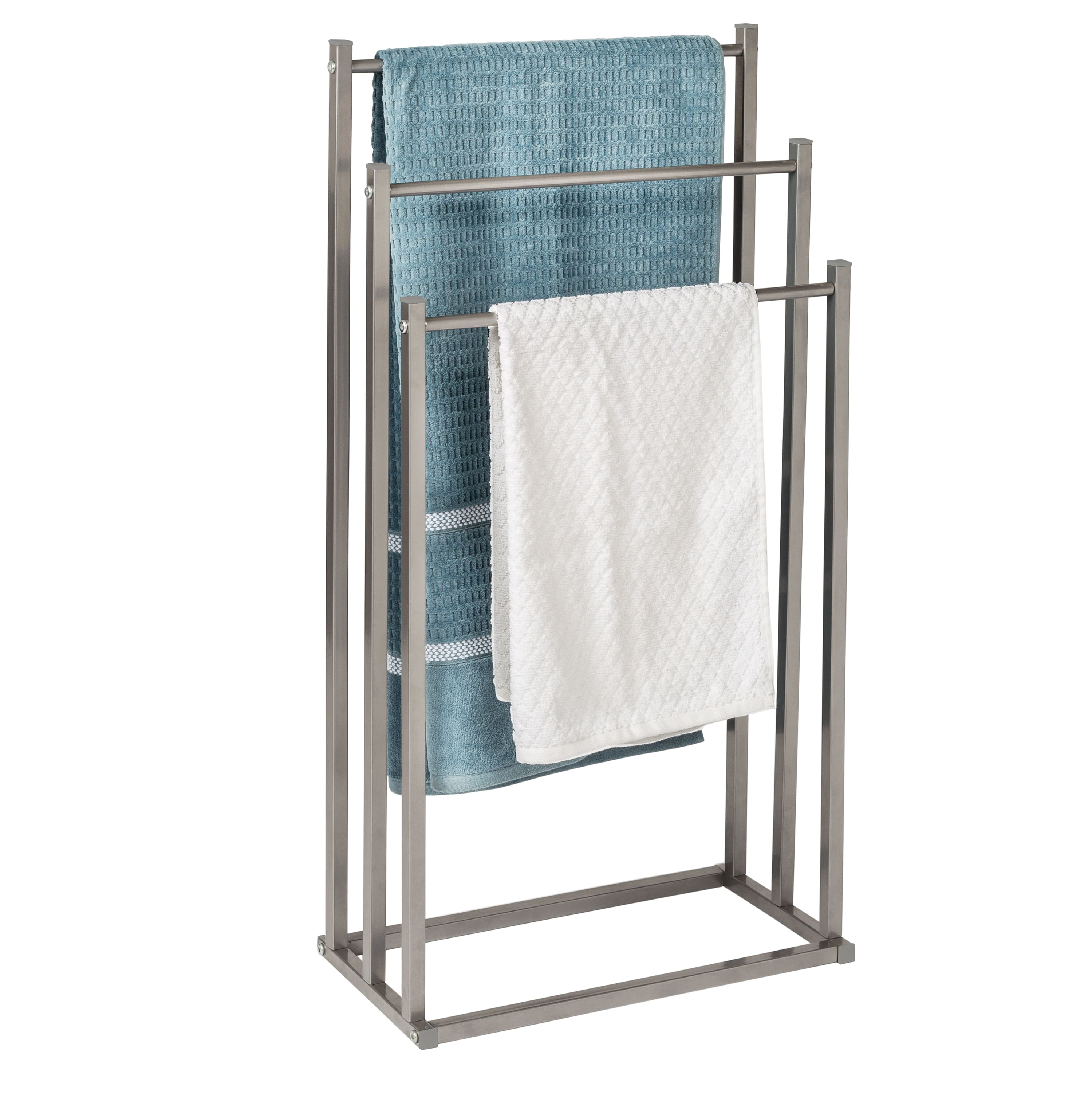 Honey Can Do Gray 3-Tier Towel Rack