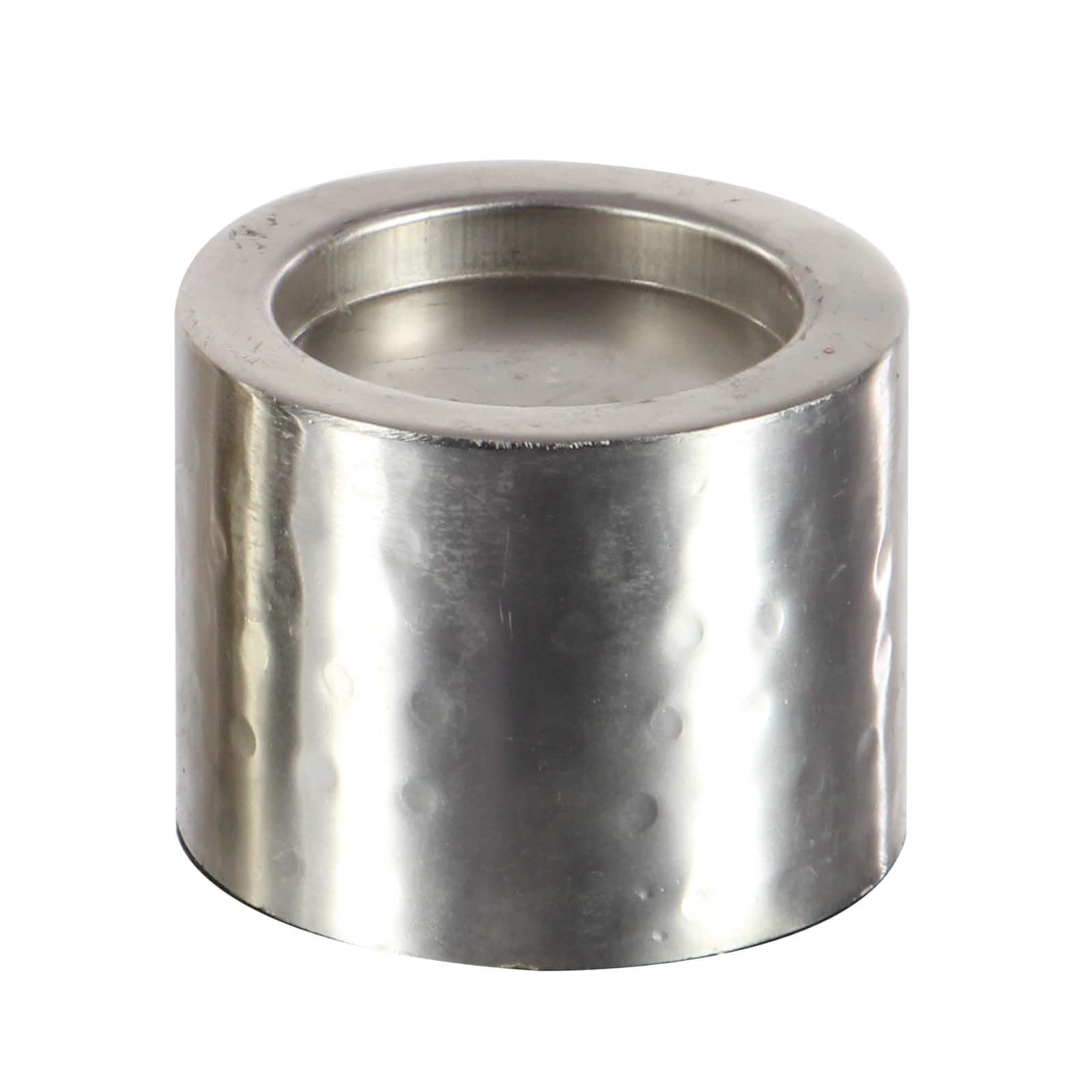 CosmoLiving by Cosmopolitan Silver Metal Industrial Candle Holder Set