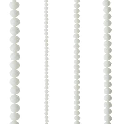 White Faceted Glass Rondelle Beads by Bead Landing™ image