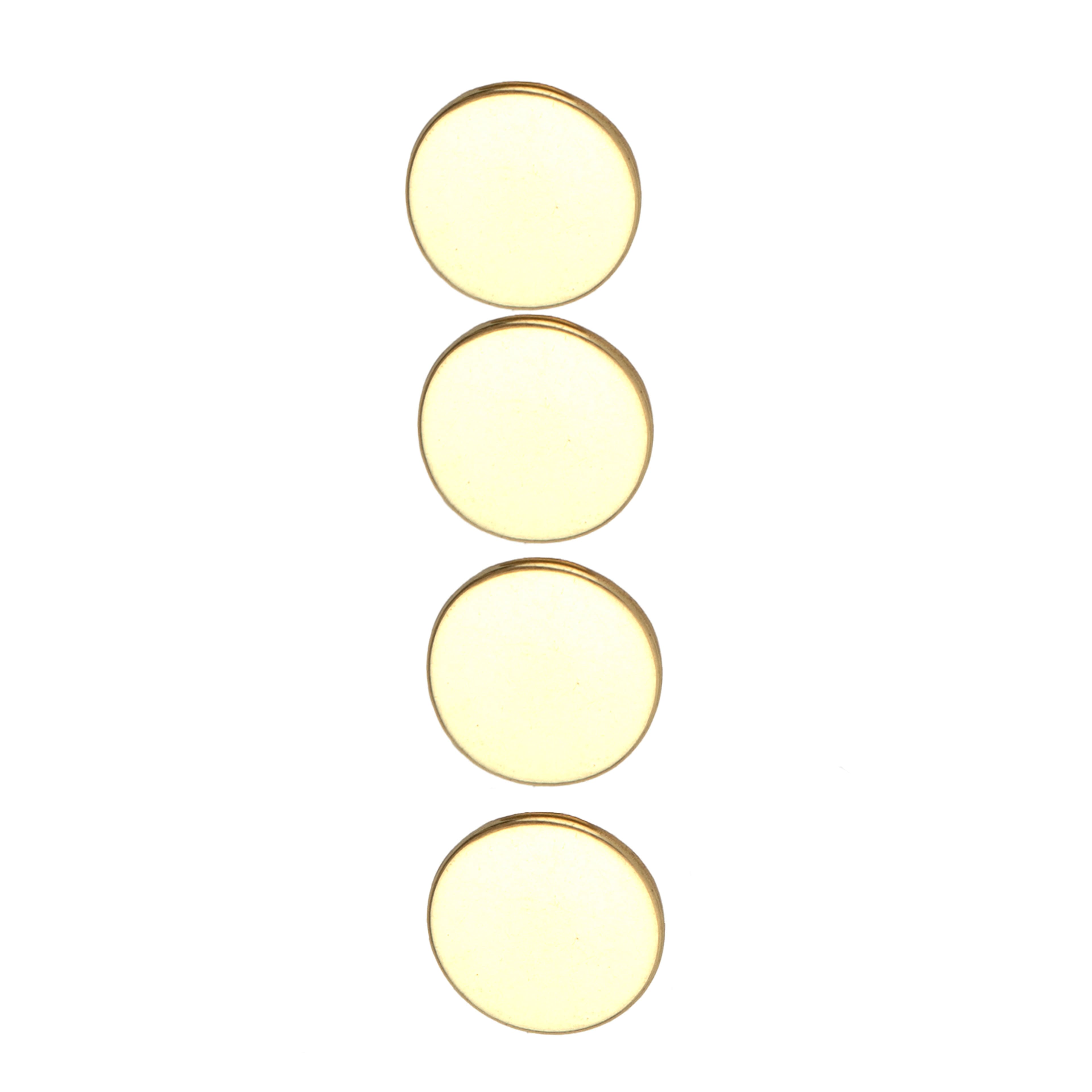LaMode 5/8&#x22; Gold Flat Shank Buttons, 4ct.