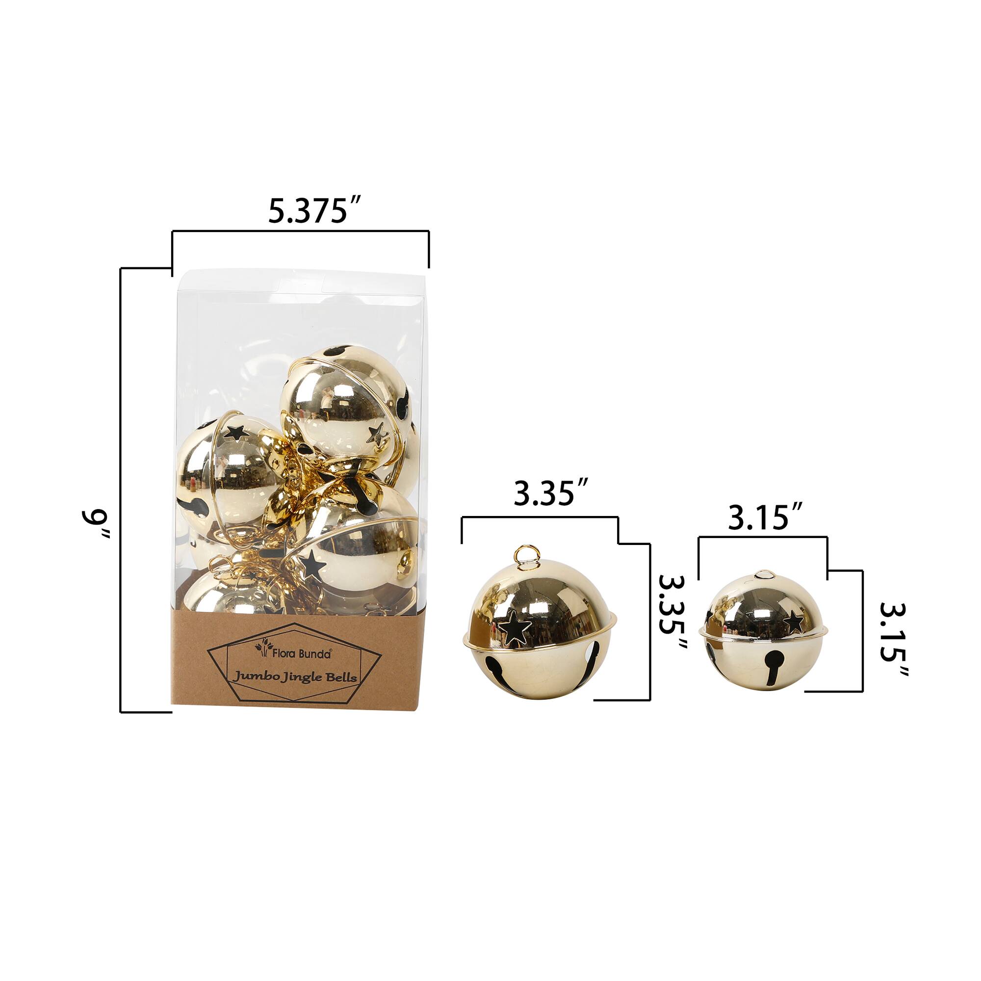 Flora Bunda&#xAE; Gold Jingle Bells Set