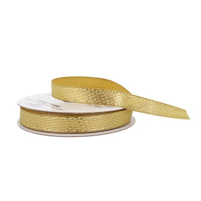 3/8" x 7yd. Metallic Ribbon by Celebrate It® image