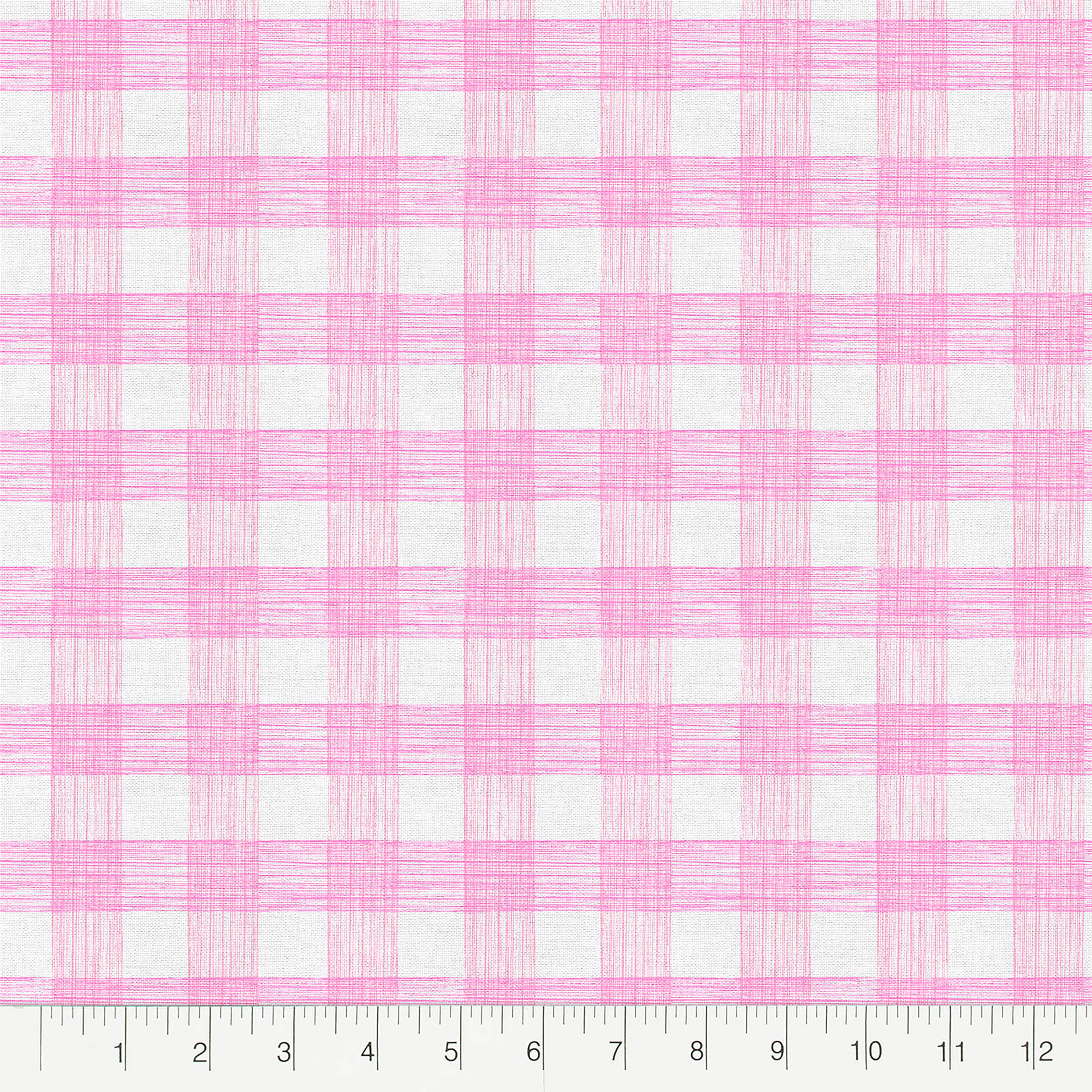 Madcap Cottage Prints Charming Pink Buffalo Check Cotton Fabric