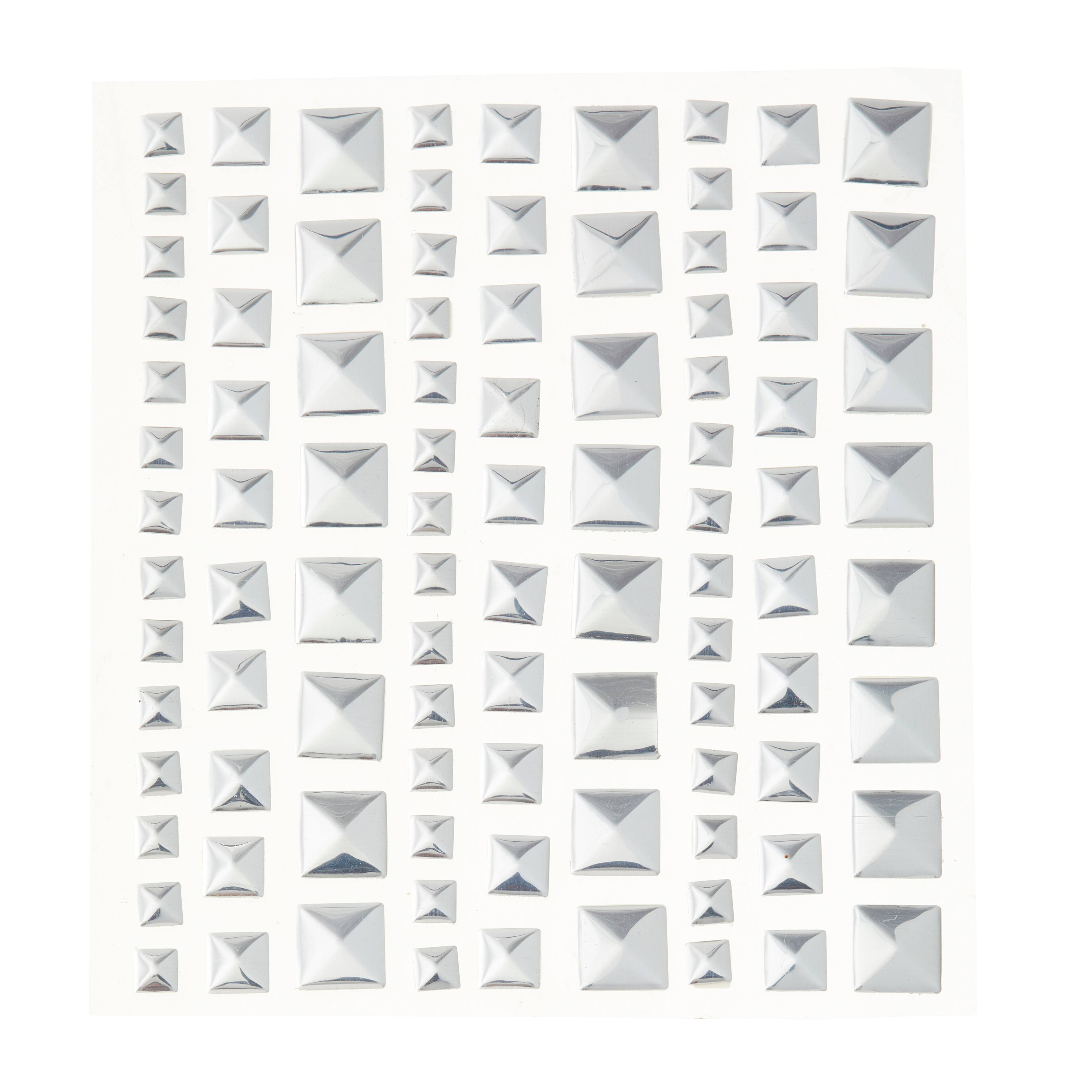 12 Pack: Silver Square Studs by Recollections™