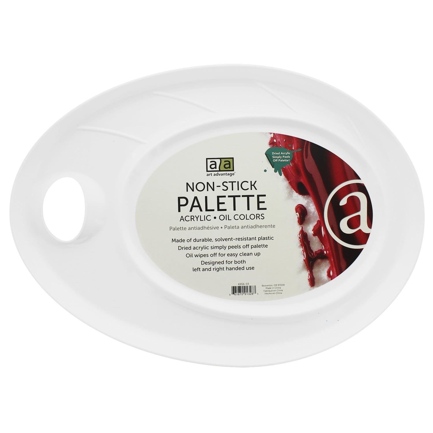 Art Advantage&#xAE; 17&#x22; x 12&#x22; Nonstick Plastic Palette