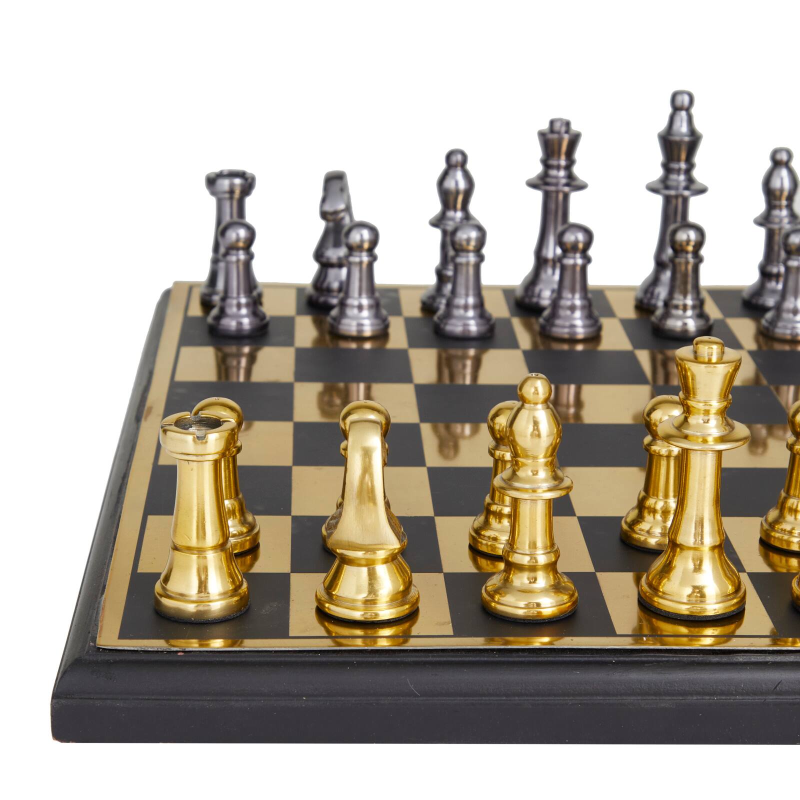 Gold Traditional Game Set, 17" x 17" x 5"