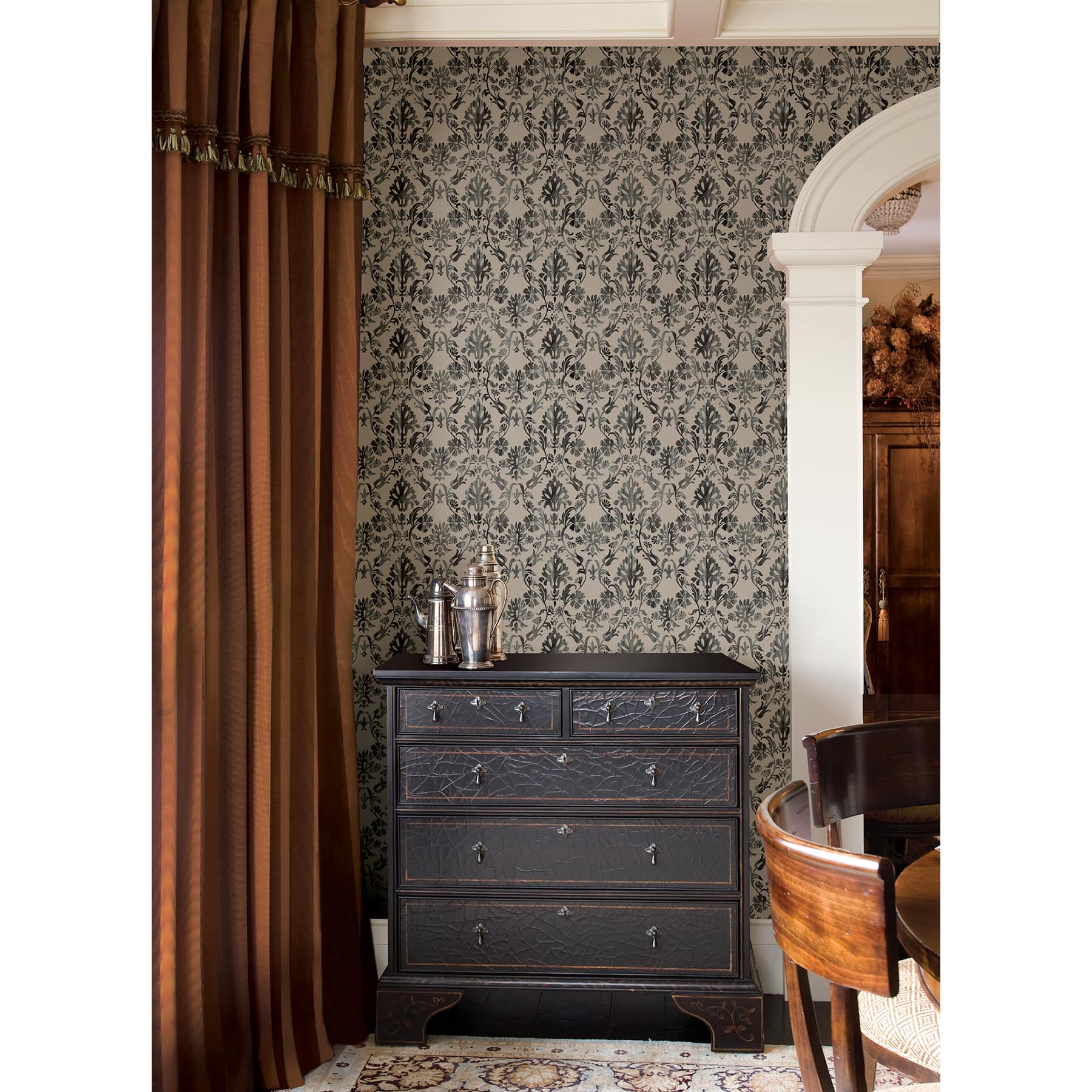 RoomMates Blooming Damask Peel & Stick Wallpaper