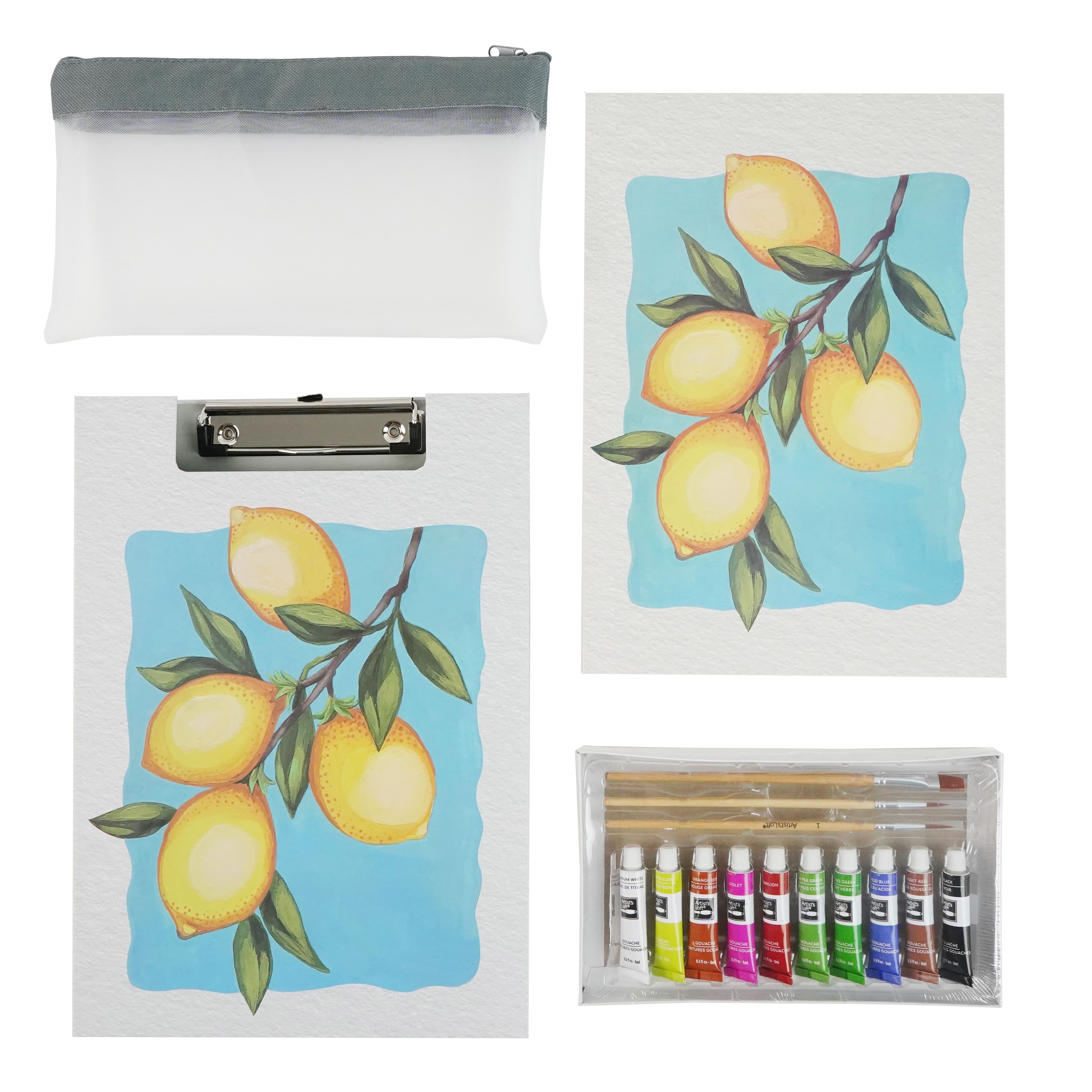 Fruits & Vegetables Gouache Painting Book Kit by Artist's Loft®