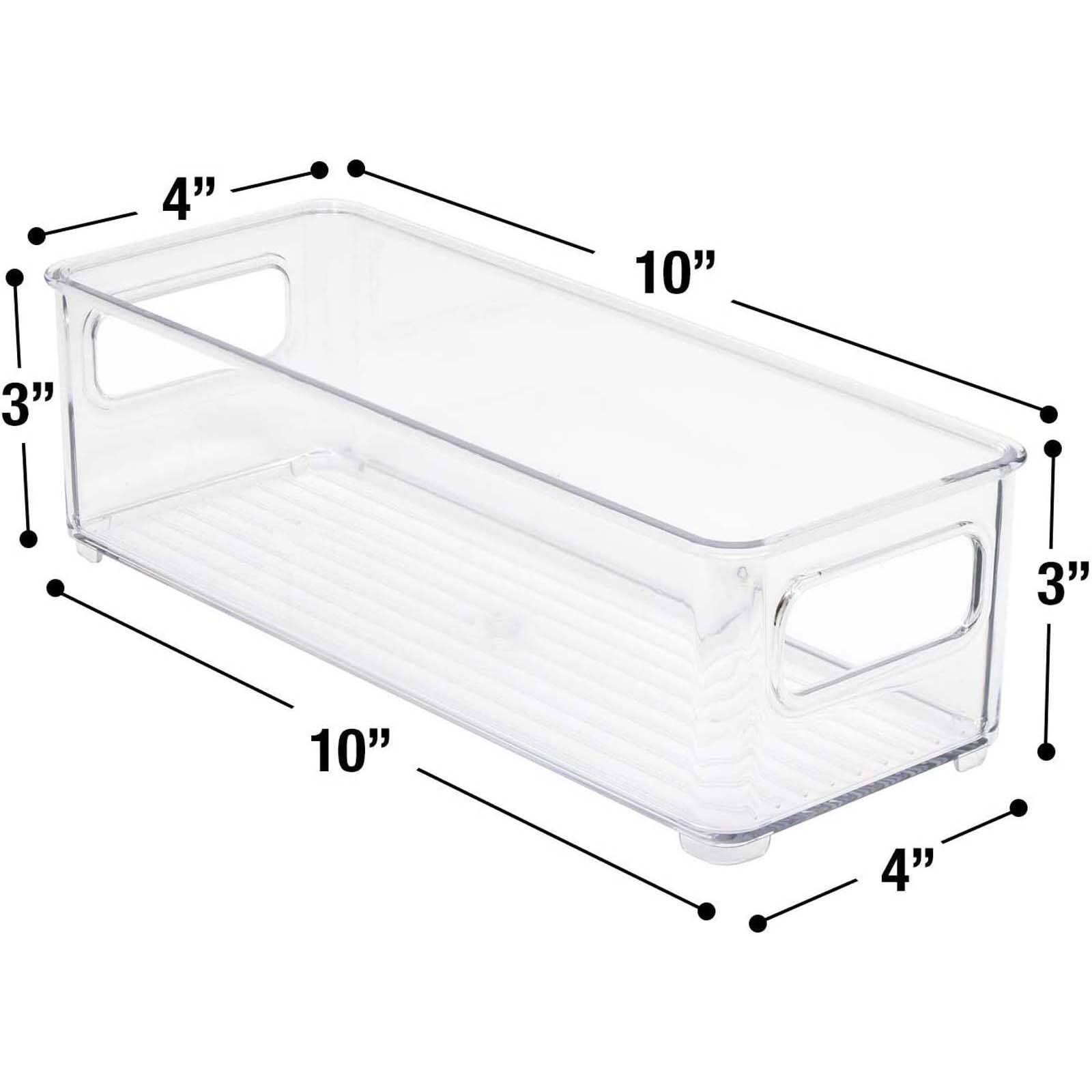 Sorbus Small Clear Kitchen & Fridge Storage Bins
