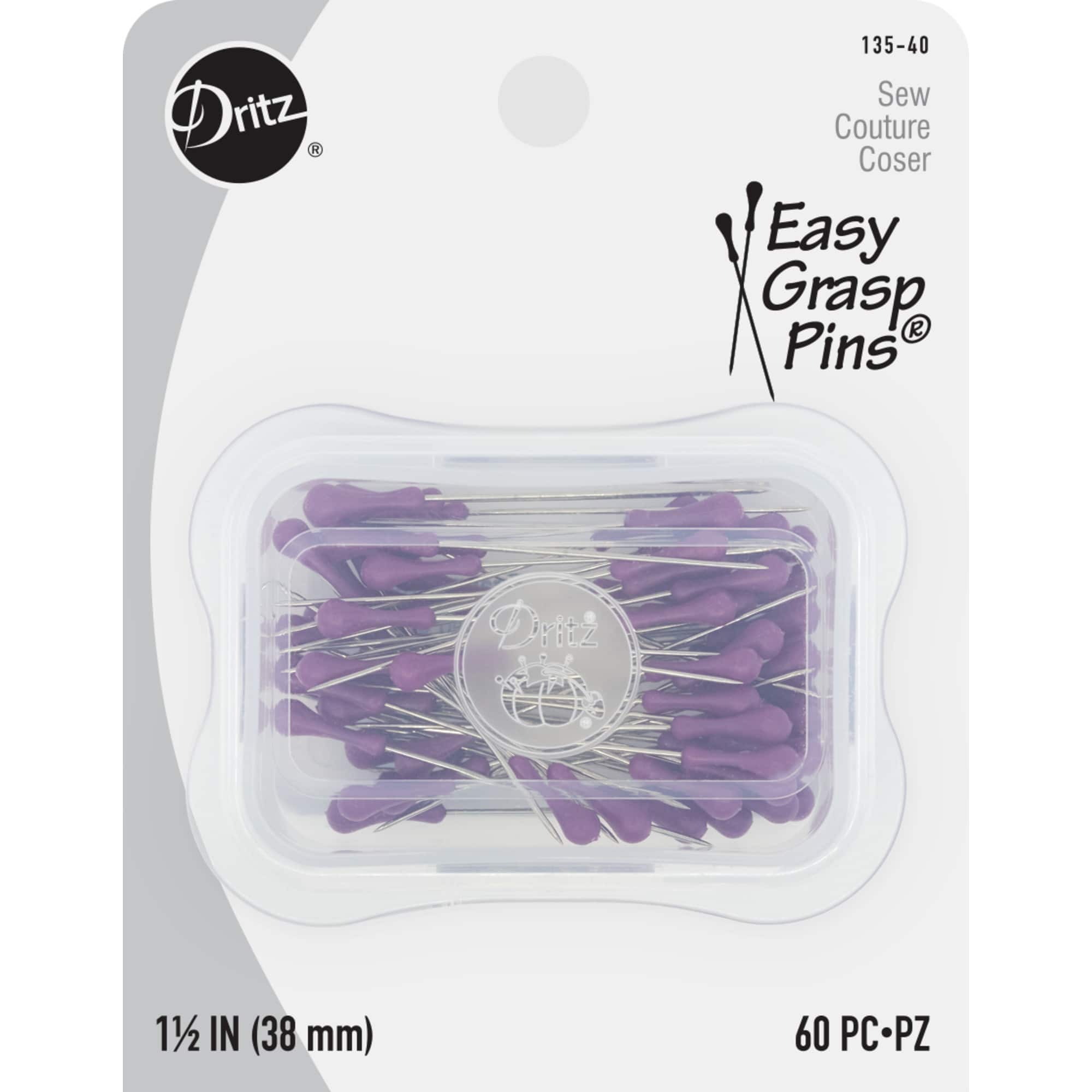 Dritz&#xAE; 1.5&#x22; Easy Grasp Pins, 60ct.