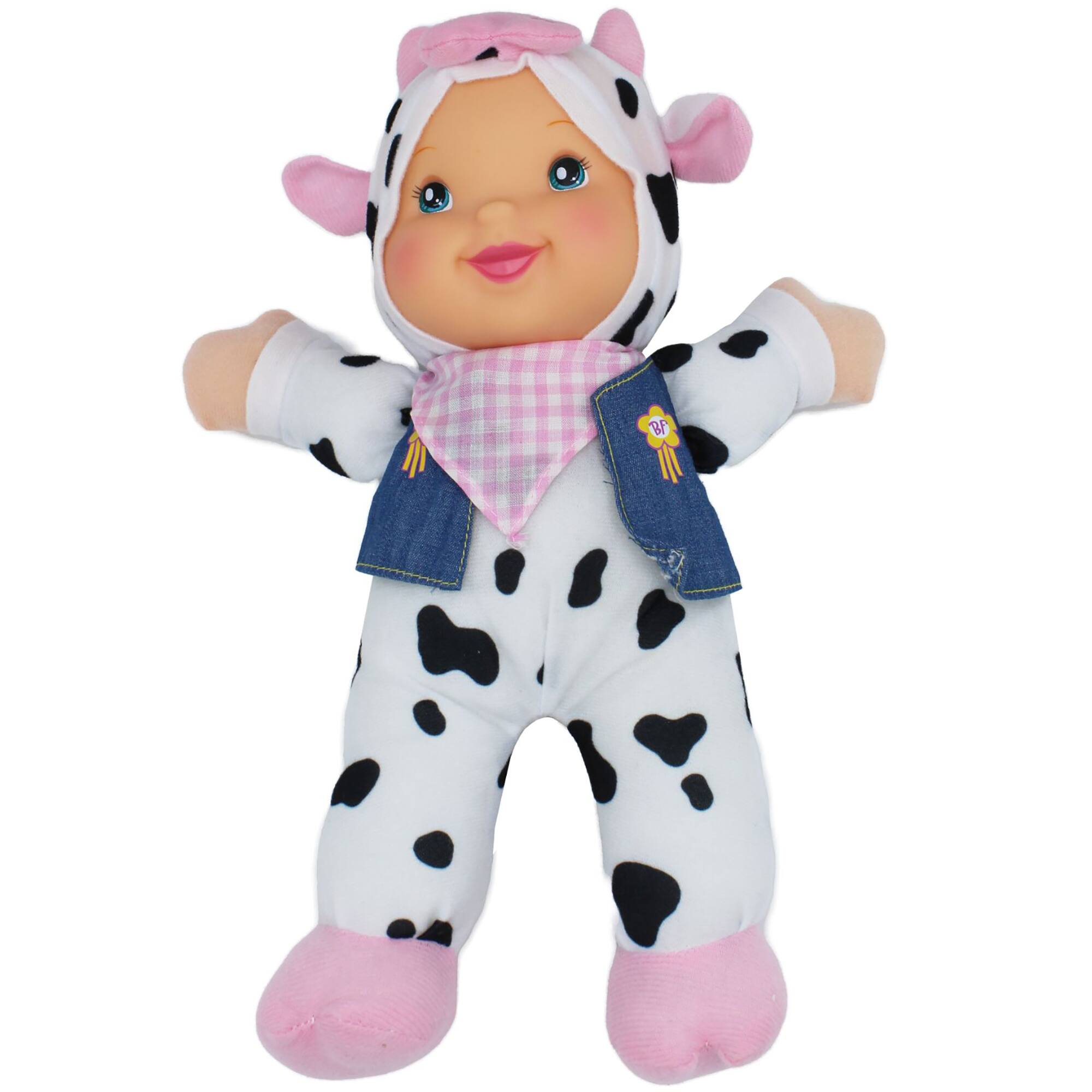 Goldberger Baby's First Doll Cow Singing Farm Animal Friends