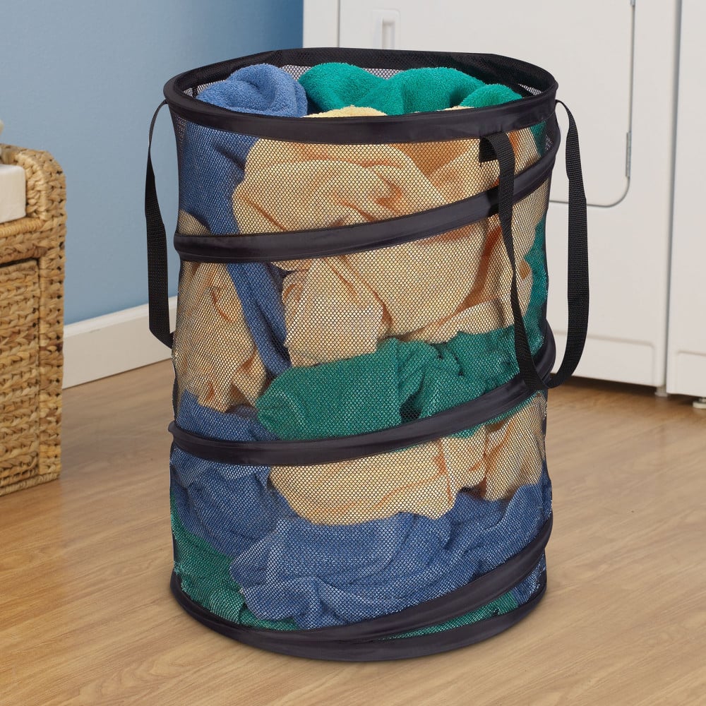 Household Essentials 25" Pop-Up Mesh Laundry Hamper