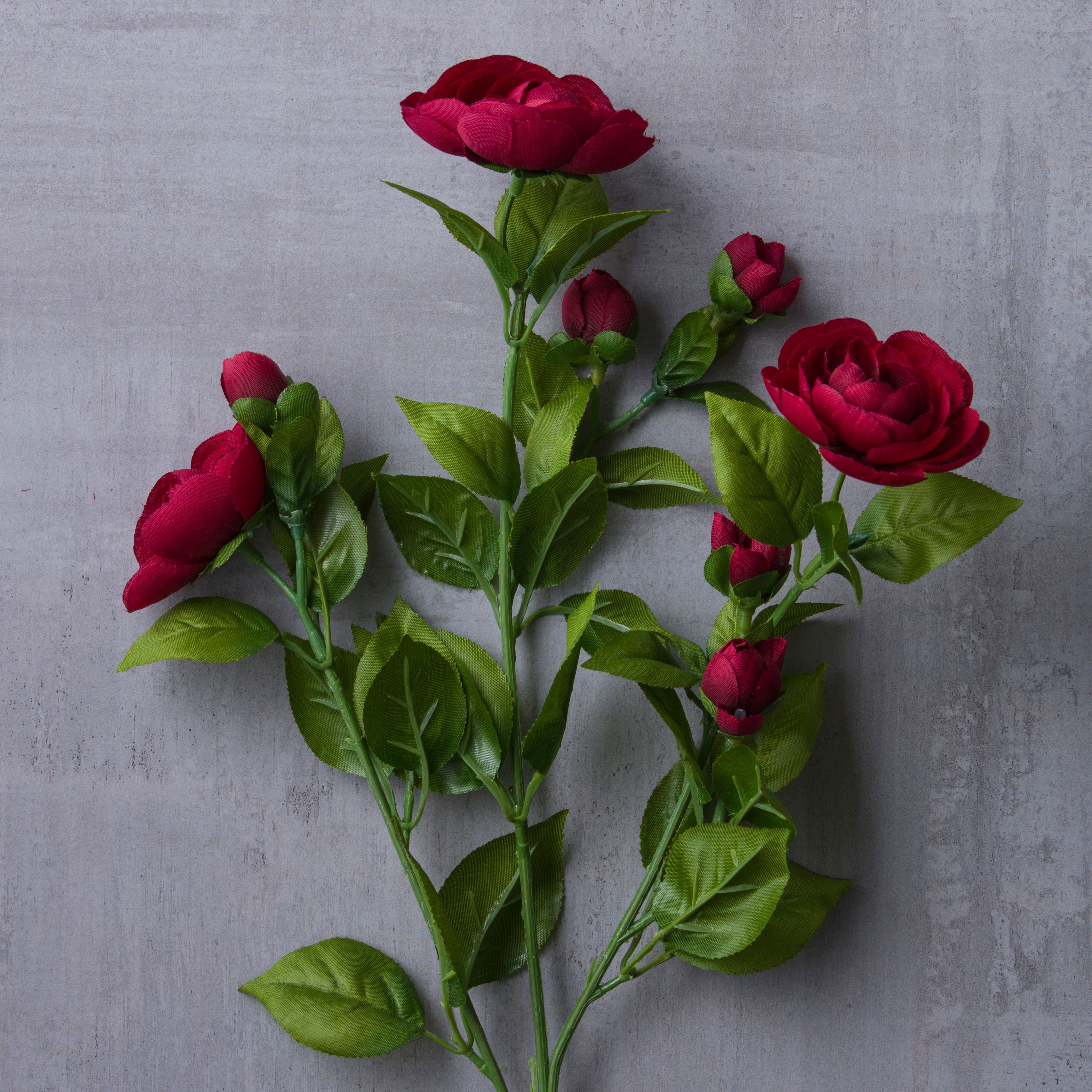 12 Pack: Burgundy Ranunculus Spray by Ashland®