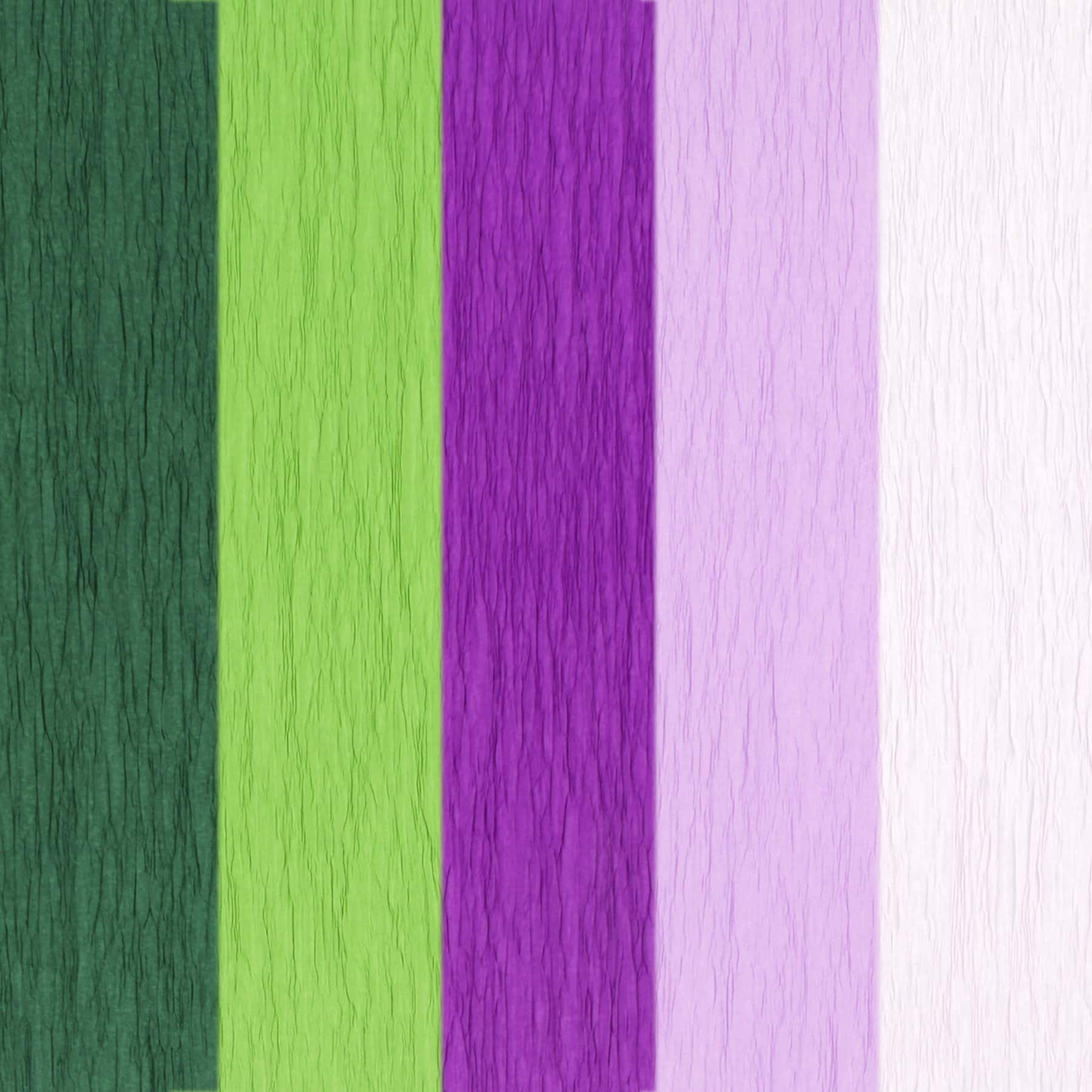 6&#x22; x 6.5&#x22; Greens &#x26; Purples Crepe Paper, 25 Sheets by Recollections&#x2122;