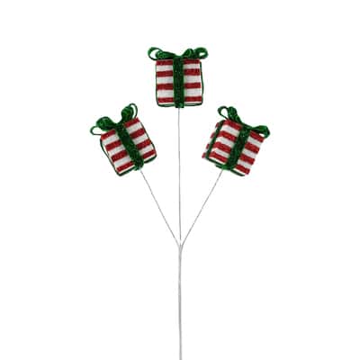 red and green present pick