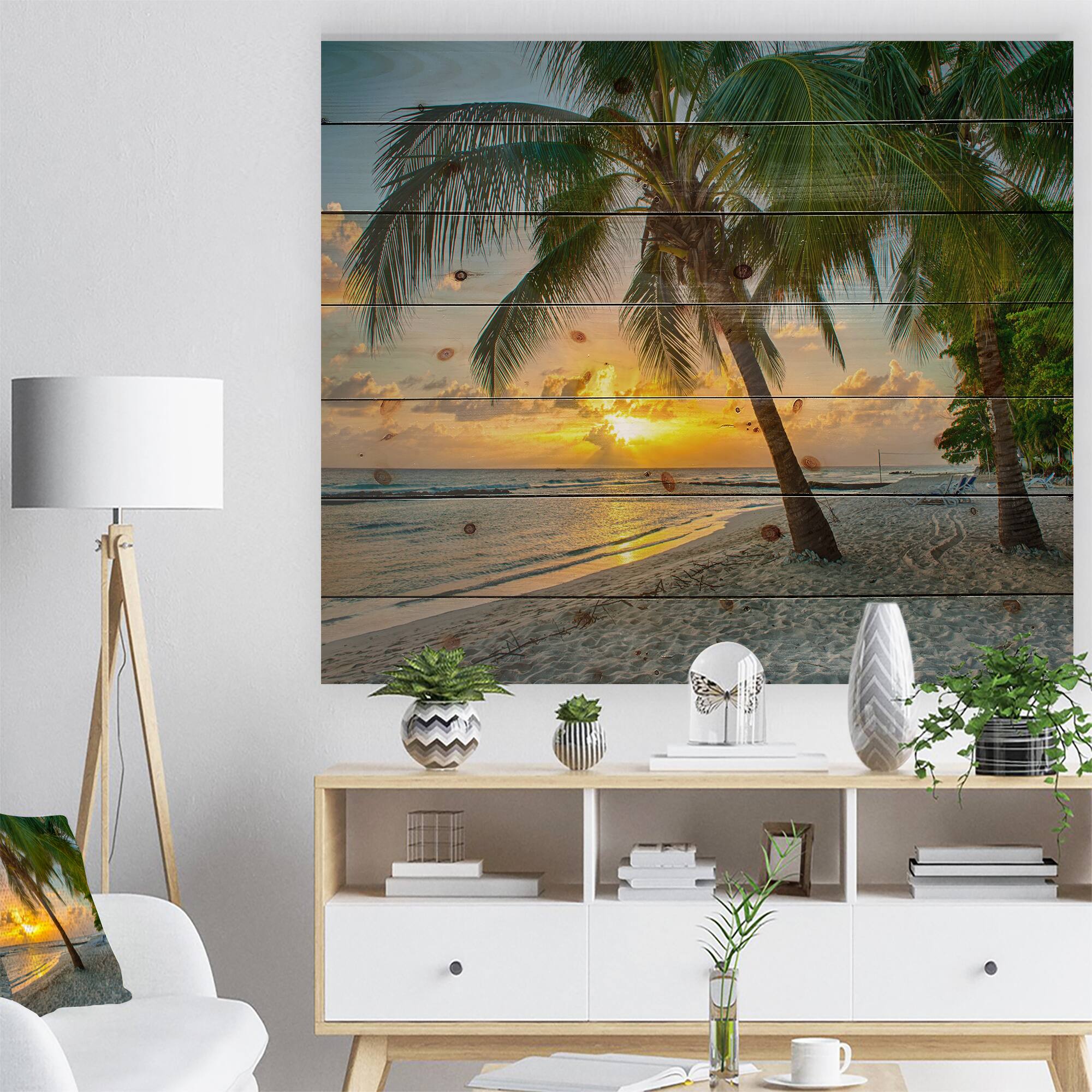 Designart - Beach in Caribbean Island of Barbados