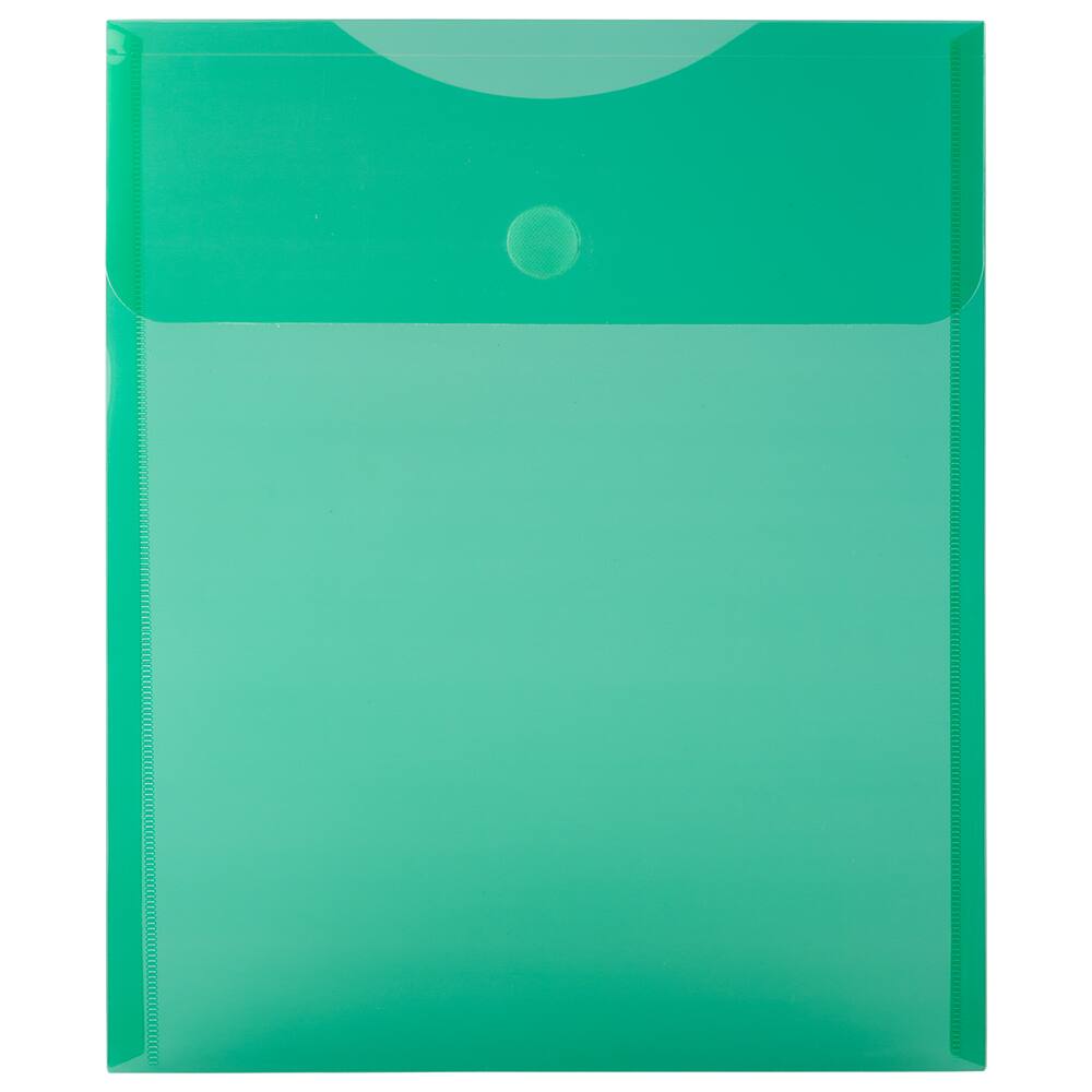 JAM Paper VELCRO® Closure 9.75" x 11.5" Open End Envelopes, 12ct.