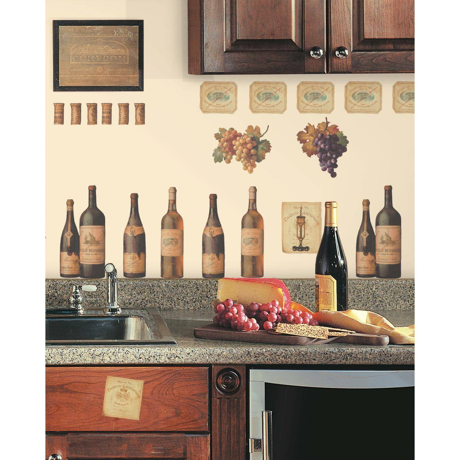 RoomMates Wine Tasting Peel & Stick Wall Decals