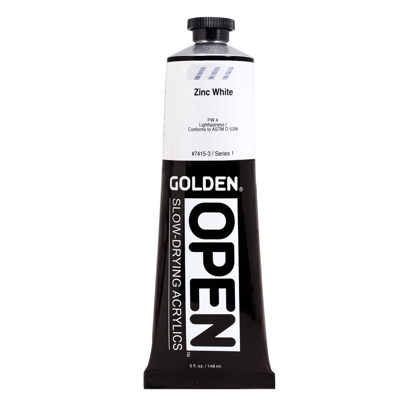 Golden OPEN Slow-Drying Acrylics, 5 oz Paint in Zinc White