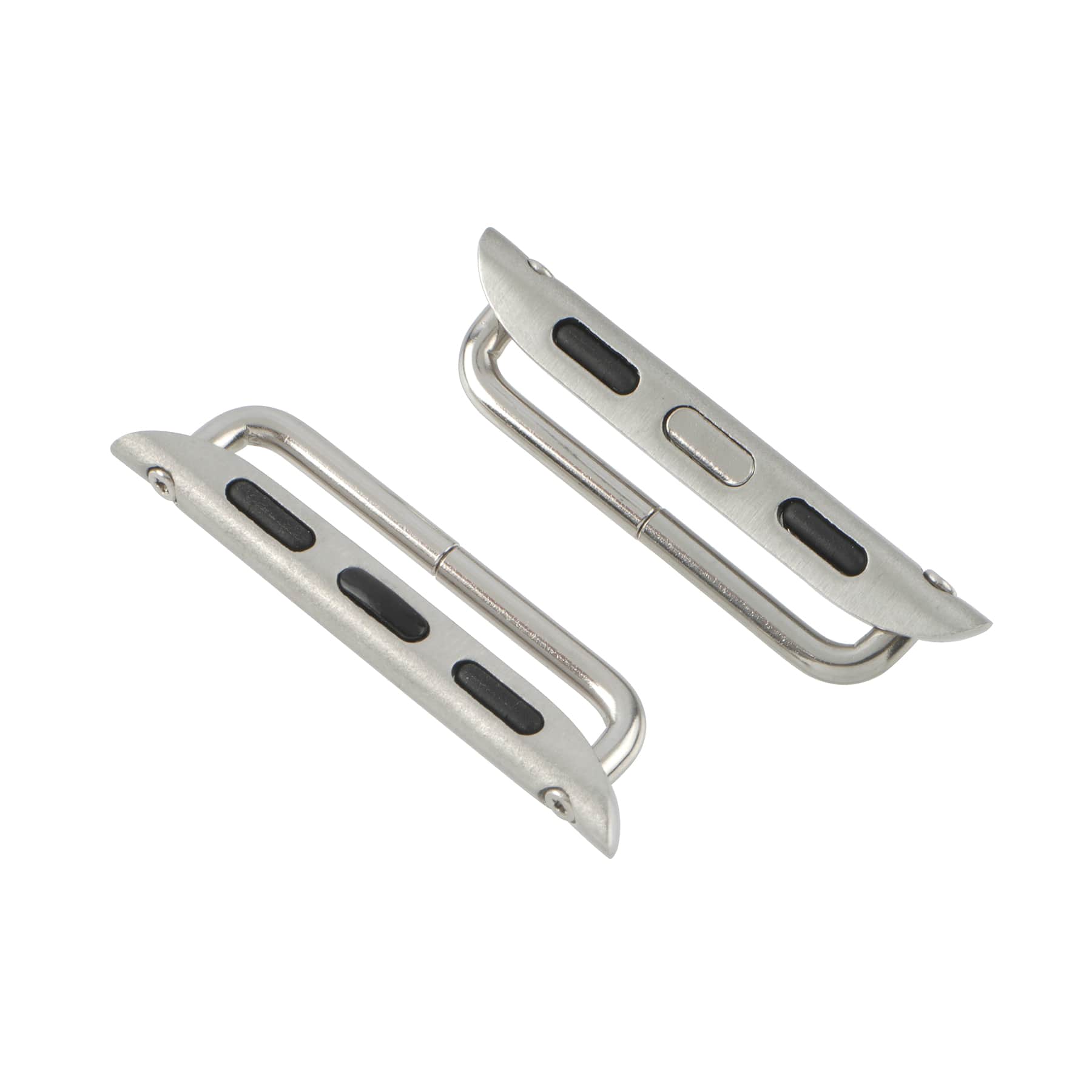 Rhodium Smart Watch Band Connectors, 4ct. by Bead Landing&#x2122;