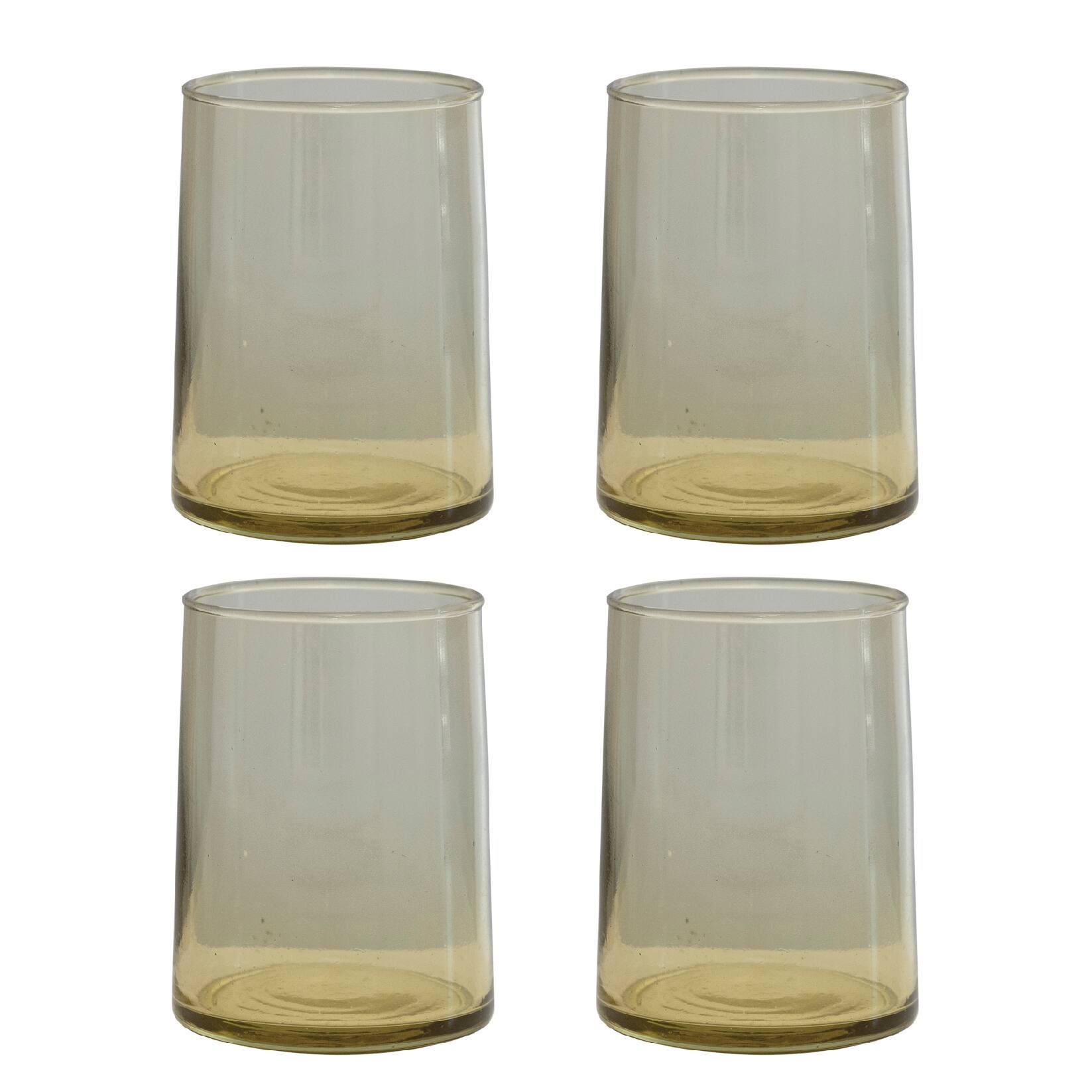 Hello Honey® 10oz. Chartreuse Modern Drinking Glass Set