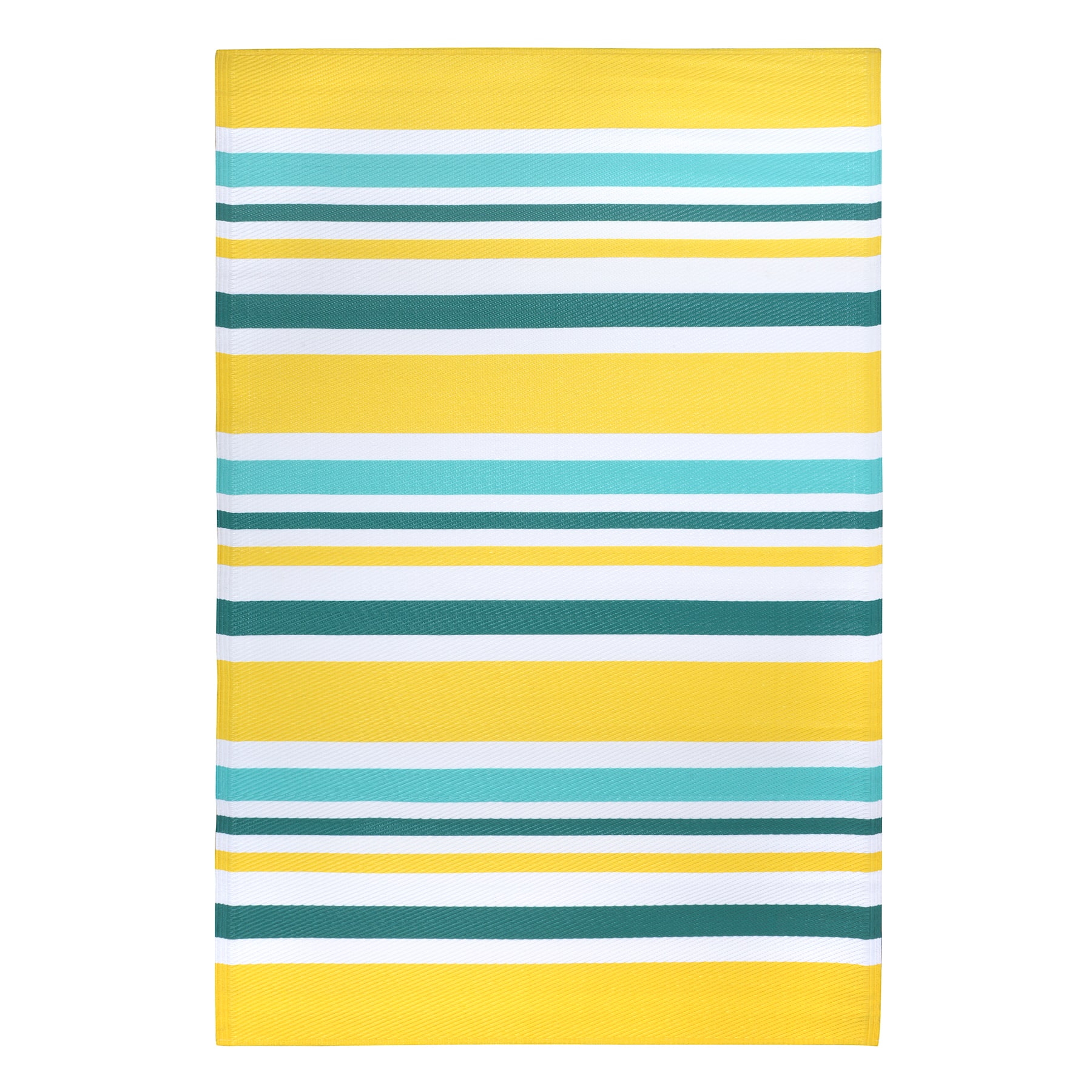 Blue &#x26; Yellow Stripe Outdoor Rug by Ashland&#xAE; 
