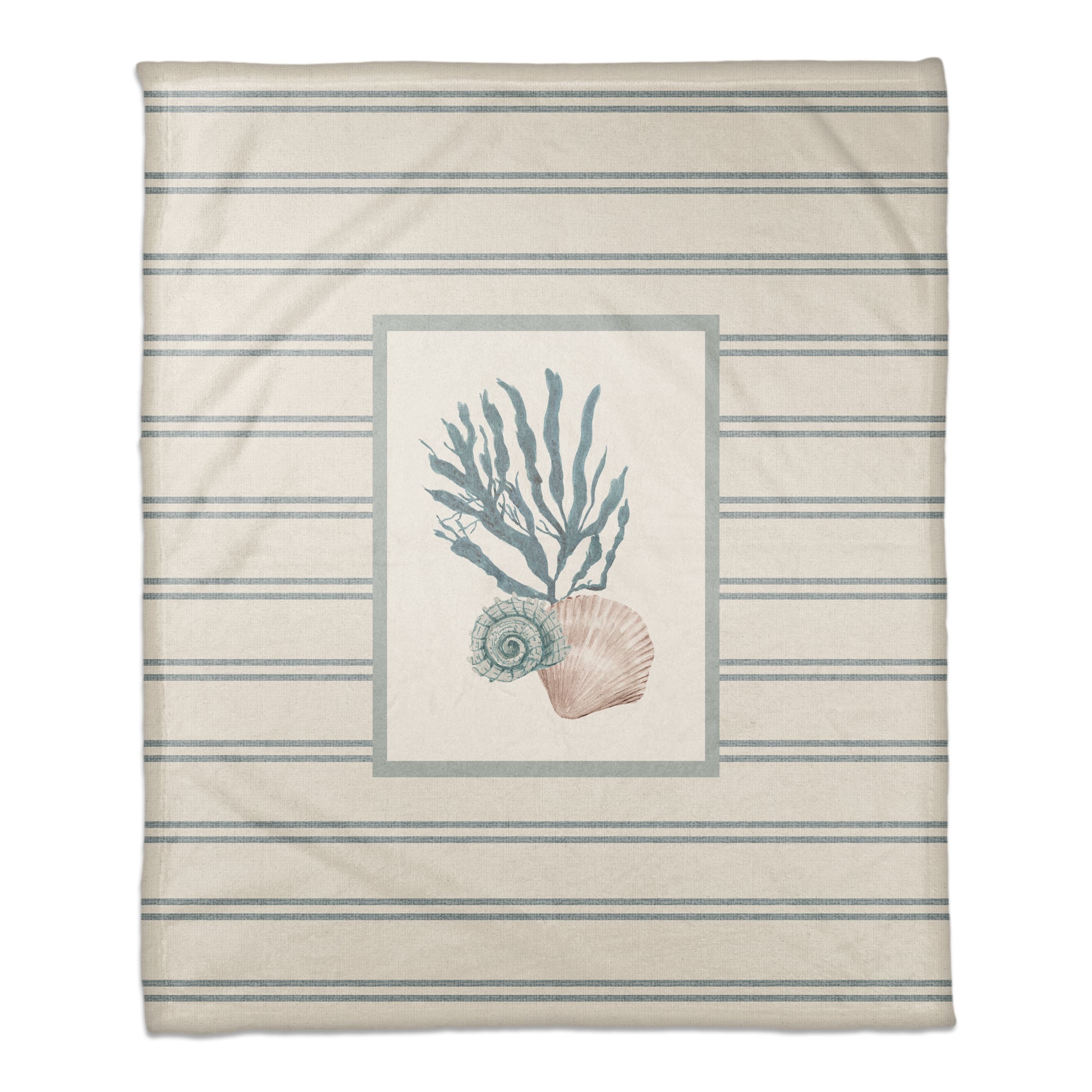 Snail and Olive Shell 50" x 60" Coral Fleece Blanket